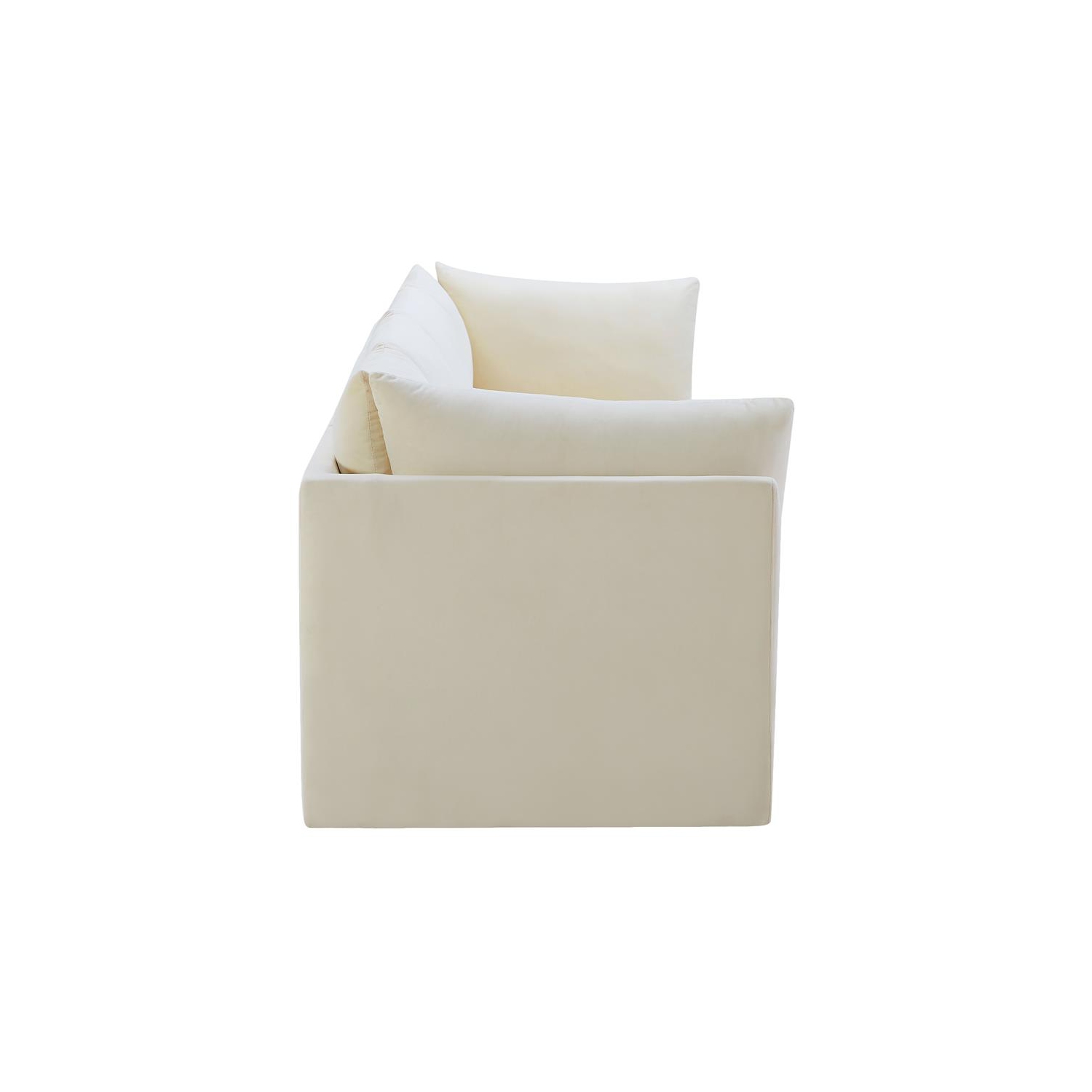 Meridian Furniture Jacob Cream Velvet Modular Sofa