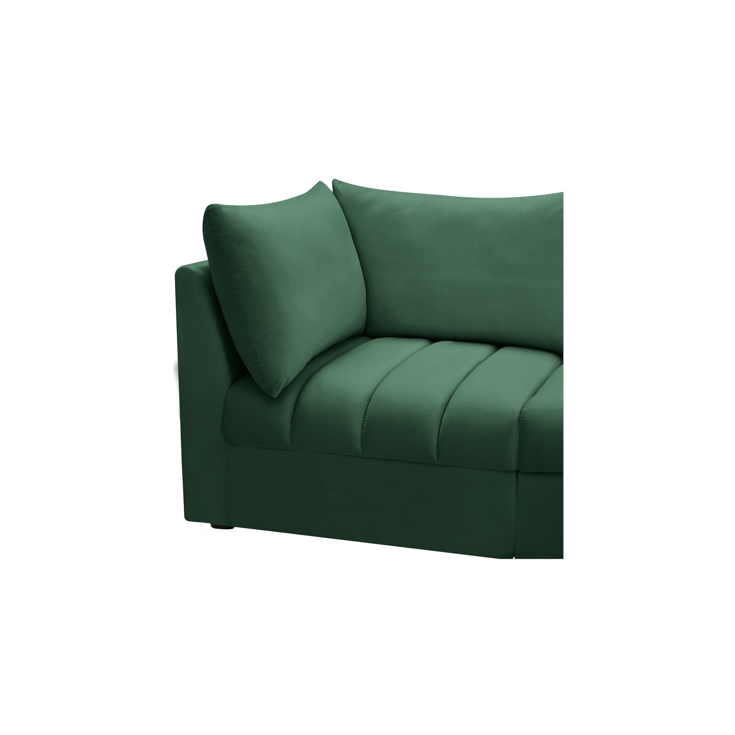 Meridian Furniture Jacob Green Velvet Modular Sectional