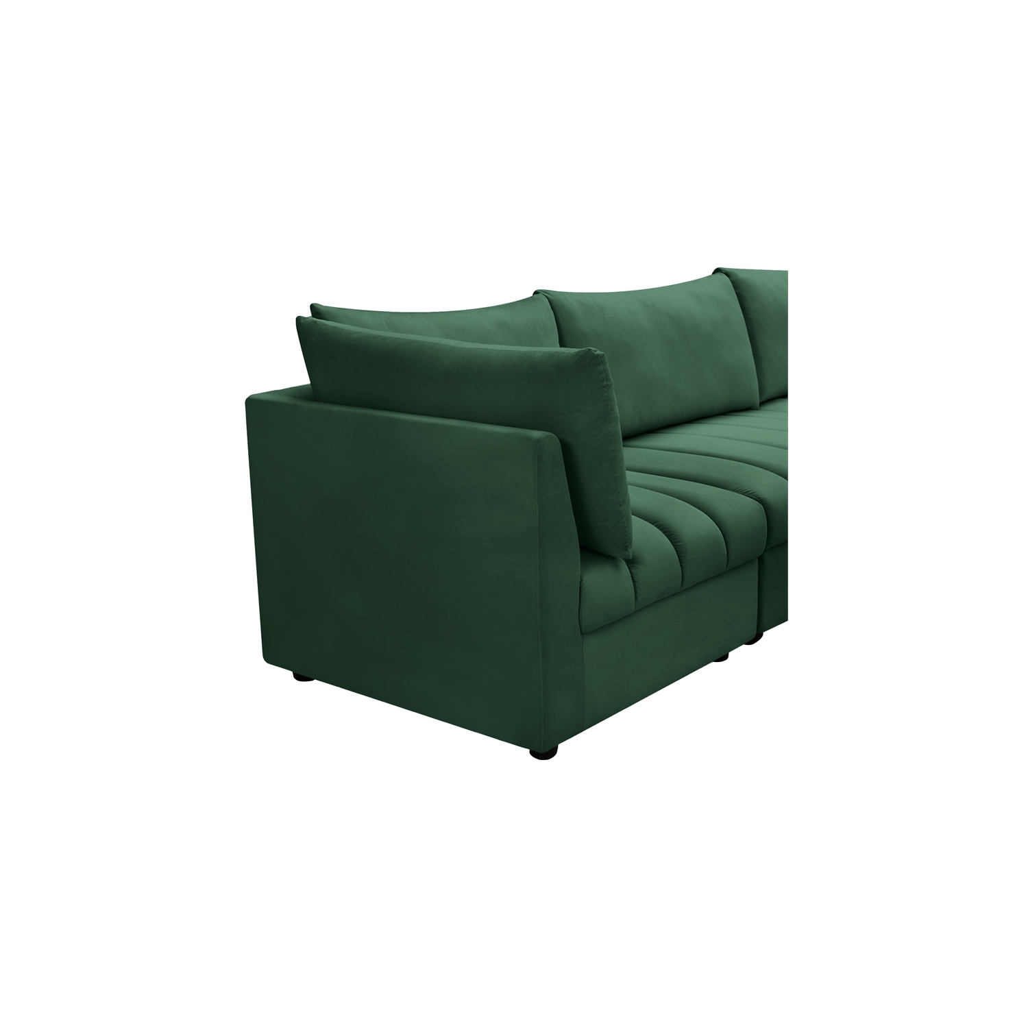 Meridian Furniture Jacob Green Velvet Modular Sectional