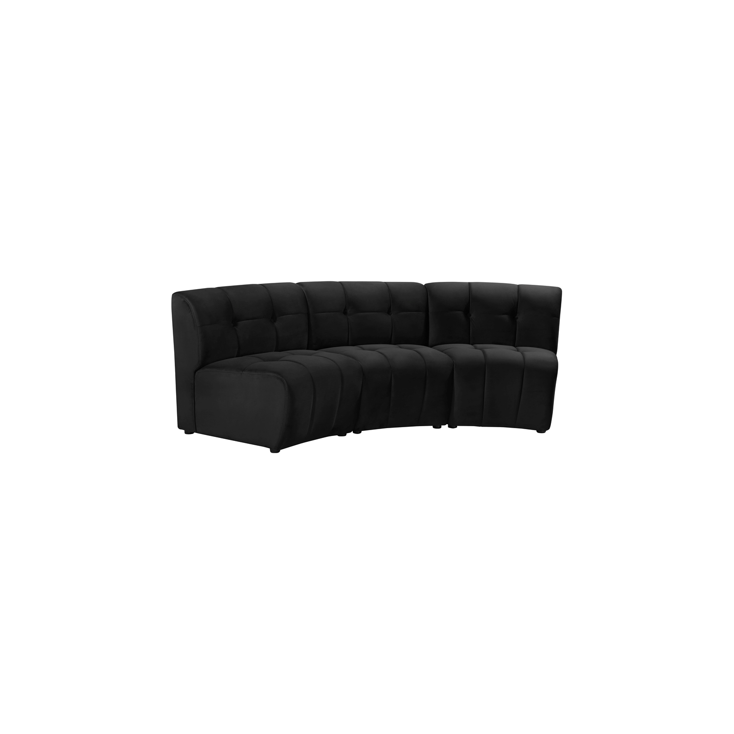 Meridian Furniture Limitless Black Velvet Modular Sofa