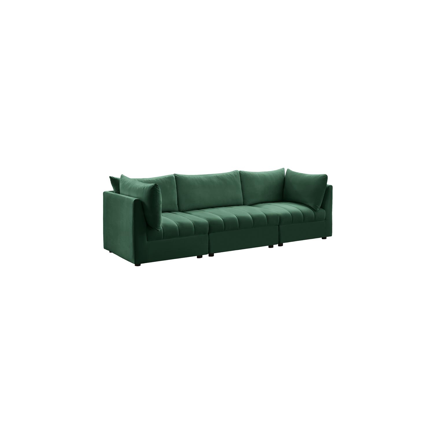 Meridian Furniture Jacob Green Velvet Modular Sofa