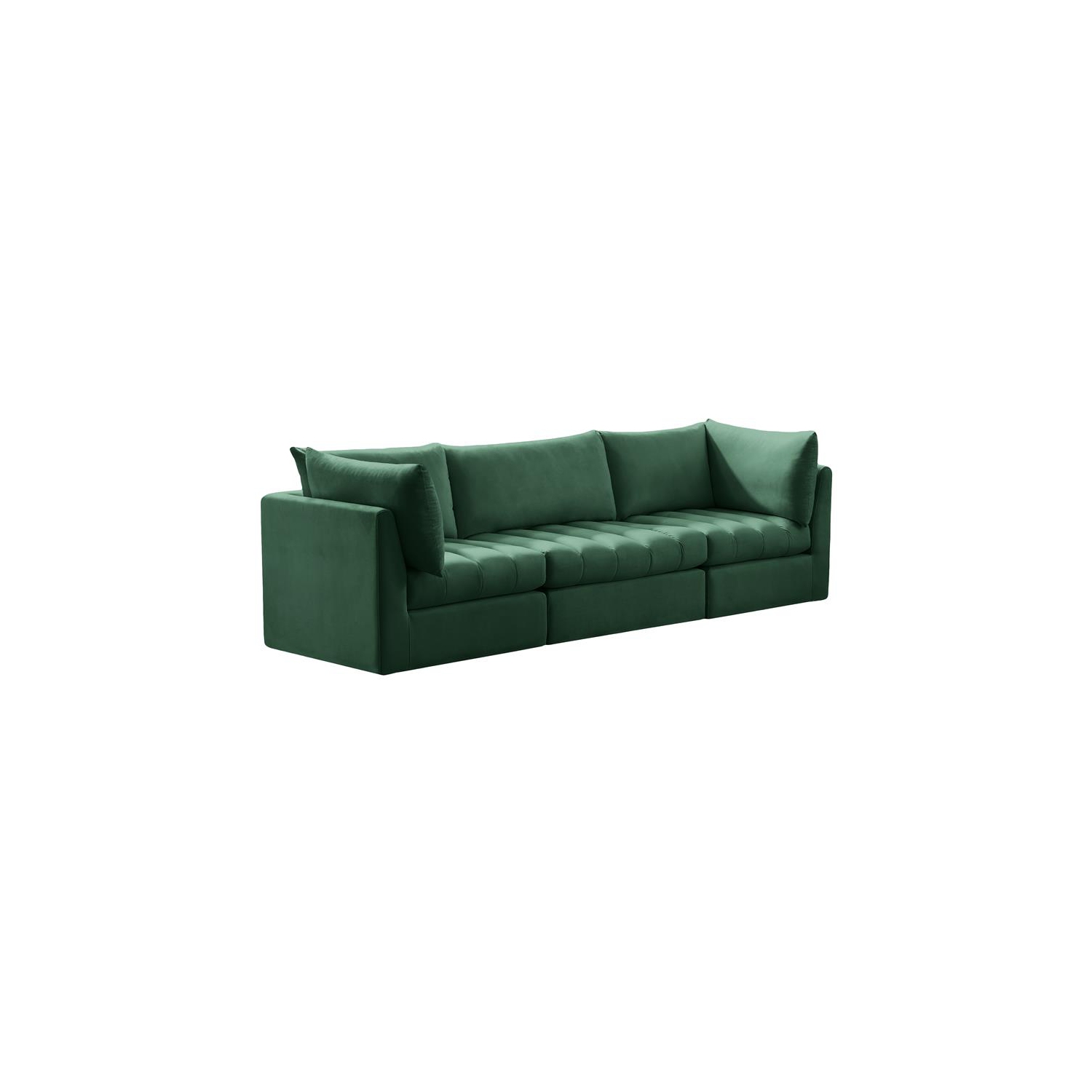 Meridian Furniture Jacob Green Velvet Modular Sofa
