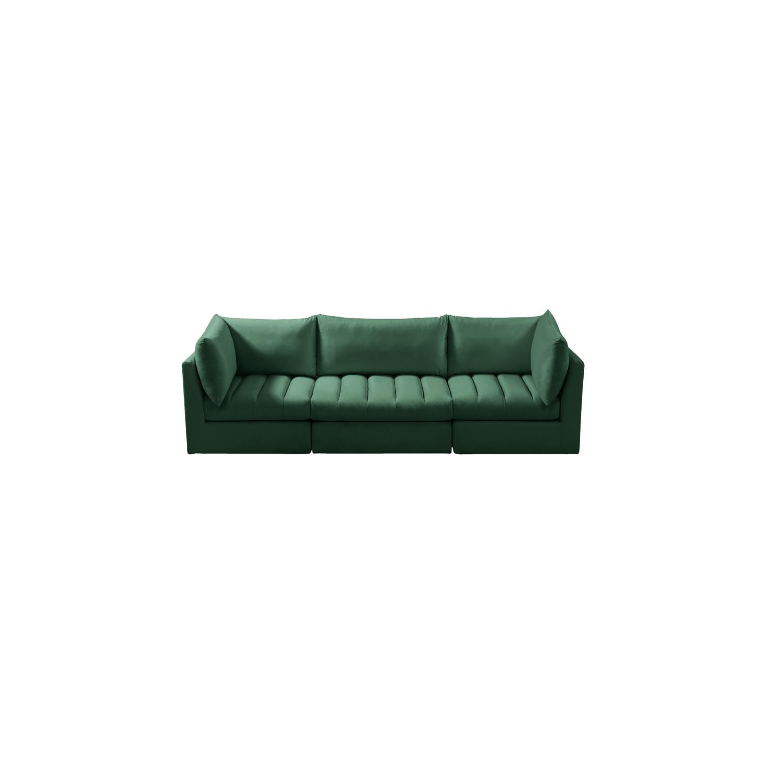 Meridian Furniture Jacob Green Velvet Modular Sofa