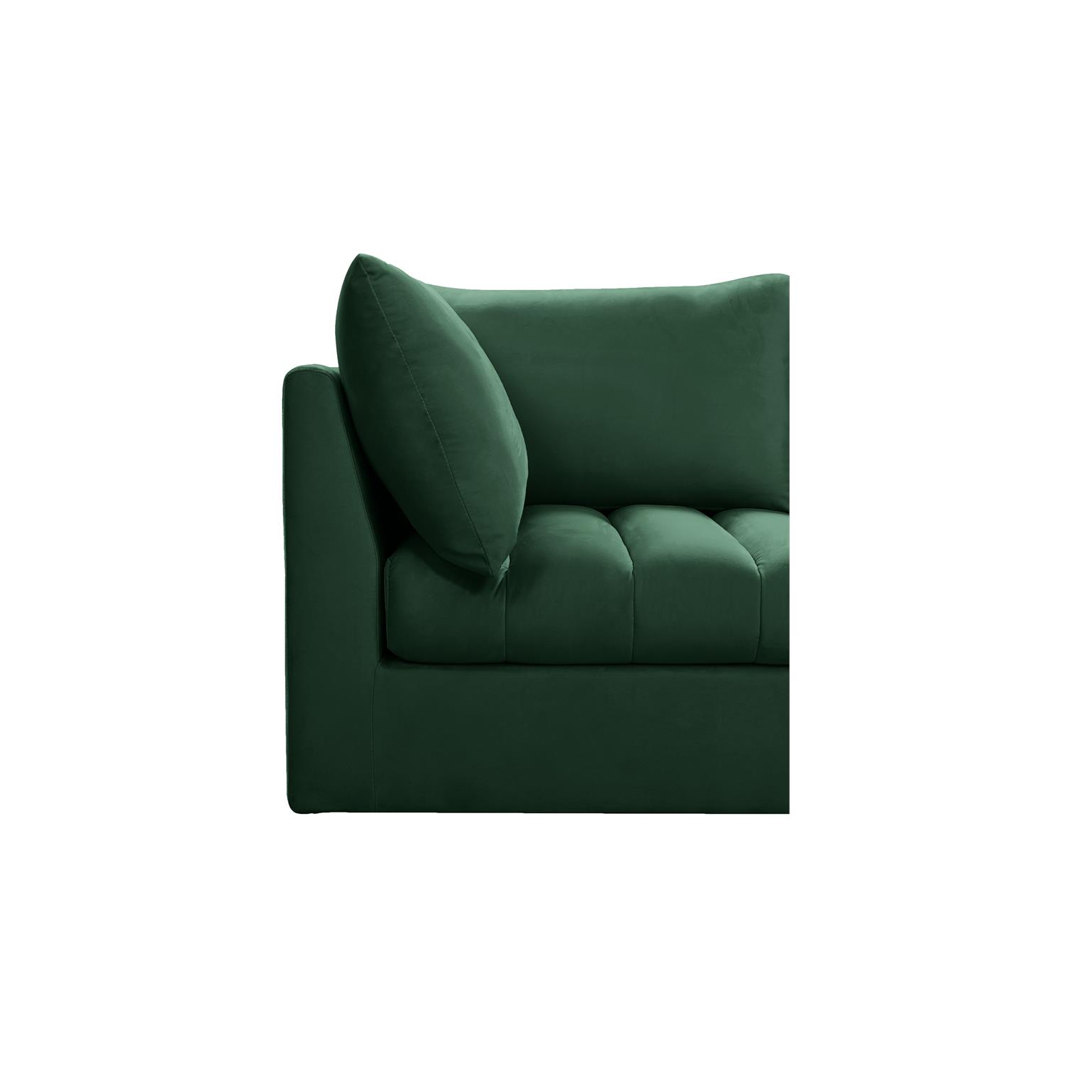 Meridian Furniture Jacob Green Velvet Modular Sofa