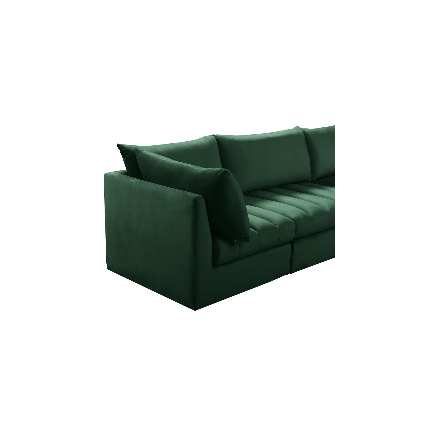 Meridian Furniture Jacob Green Velvet Modular Sofa