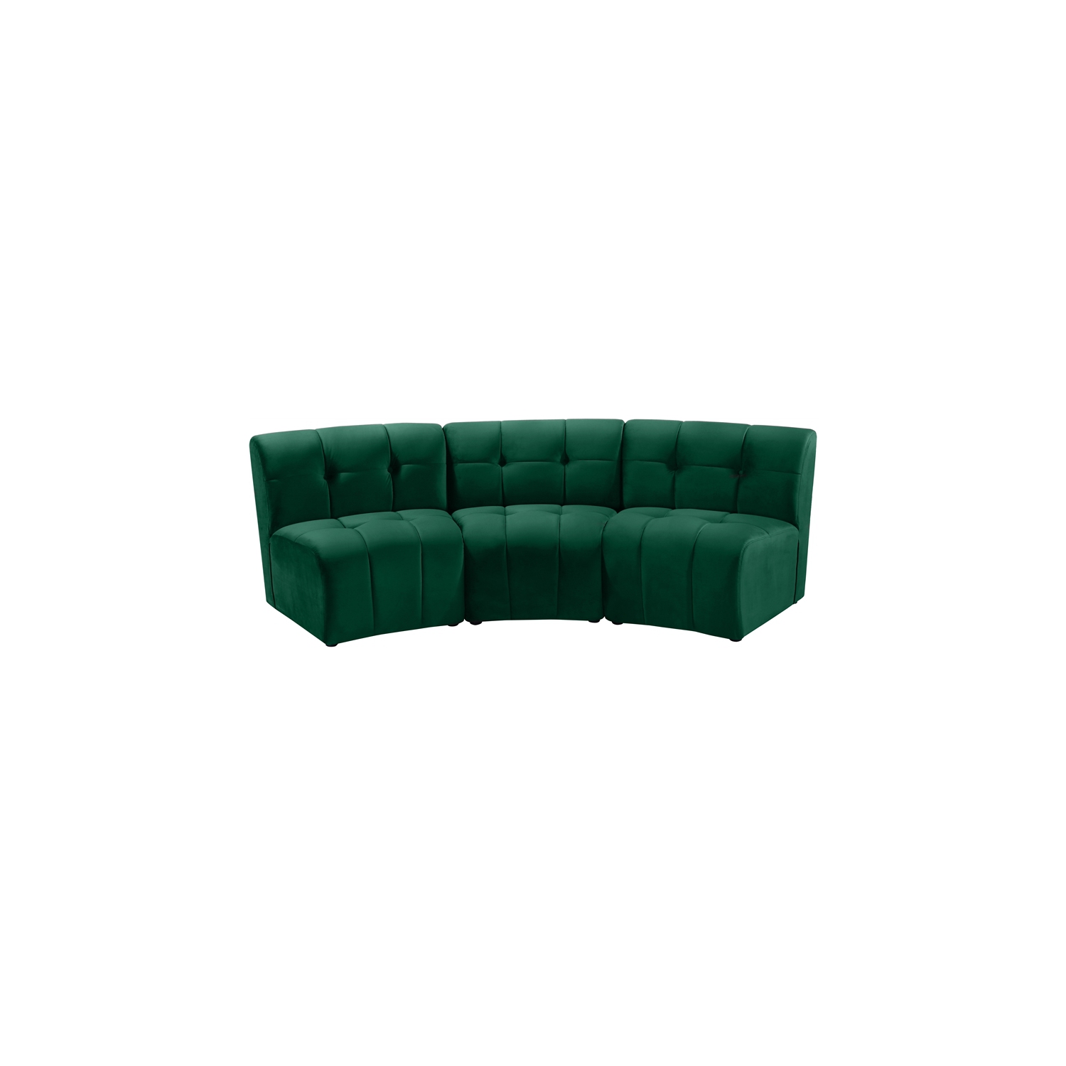 Meridian Furniture Limitless Green Velvet Modular Sofa