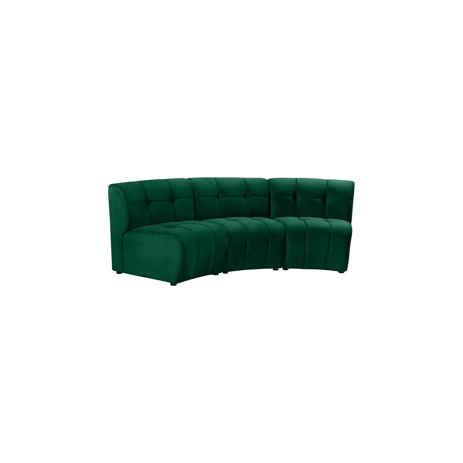 Meridian Furniture Limitless Green Velvet Modular Sofa