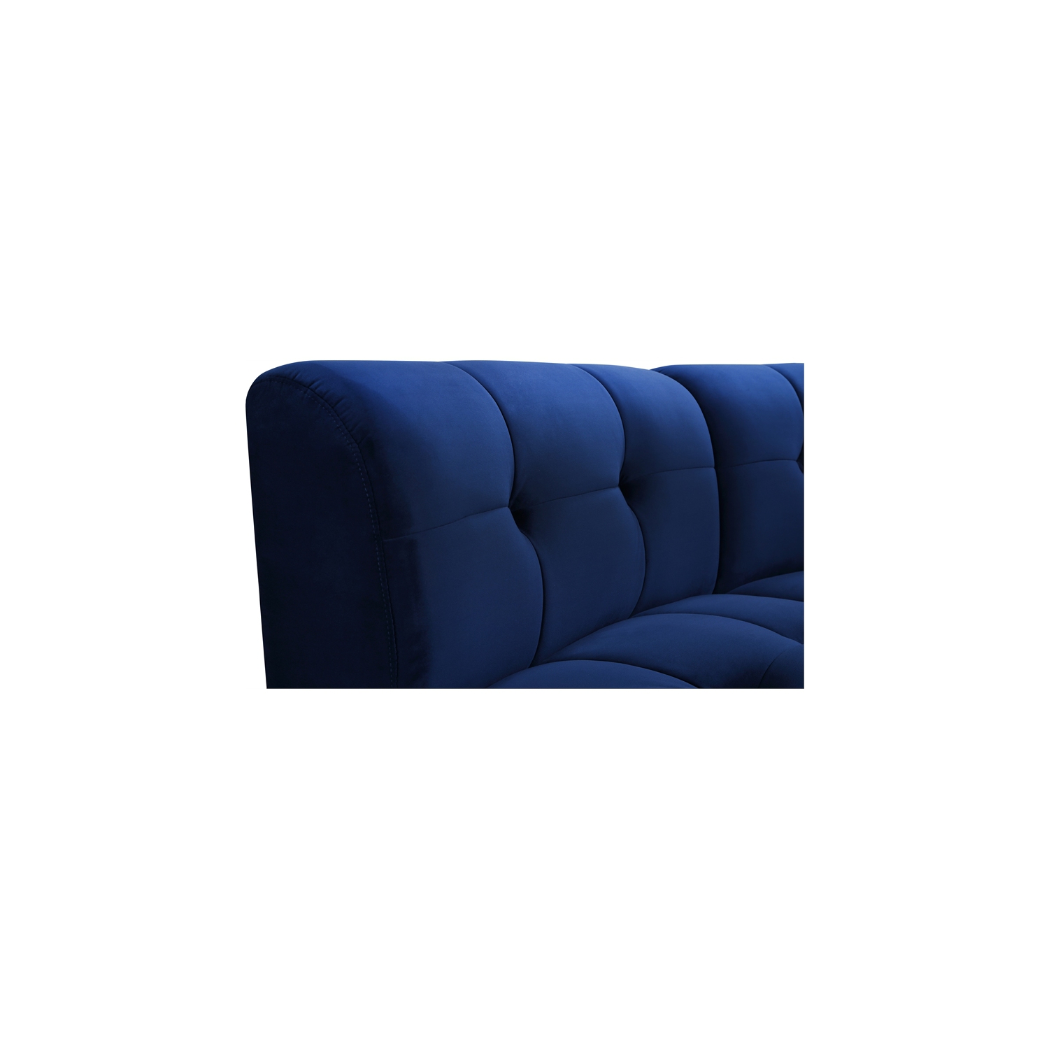 Meridian Furniture Limitless Navy Velvet Modular Loveseat