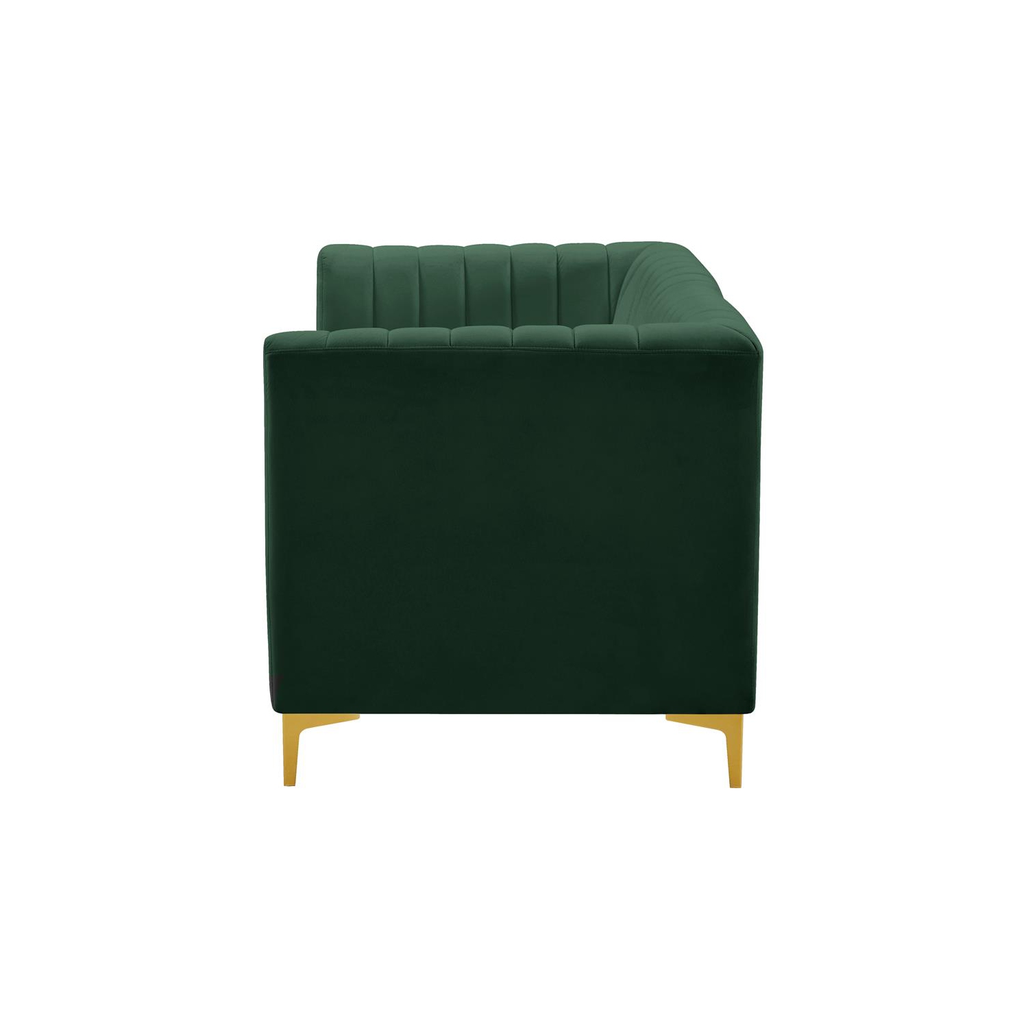 Meridian Furniture Alina Green Velvet Modular Sectional