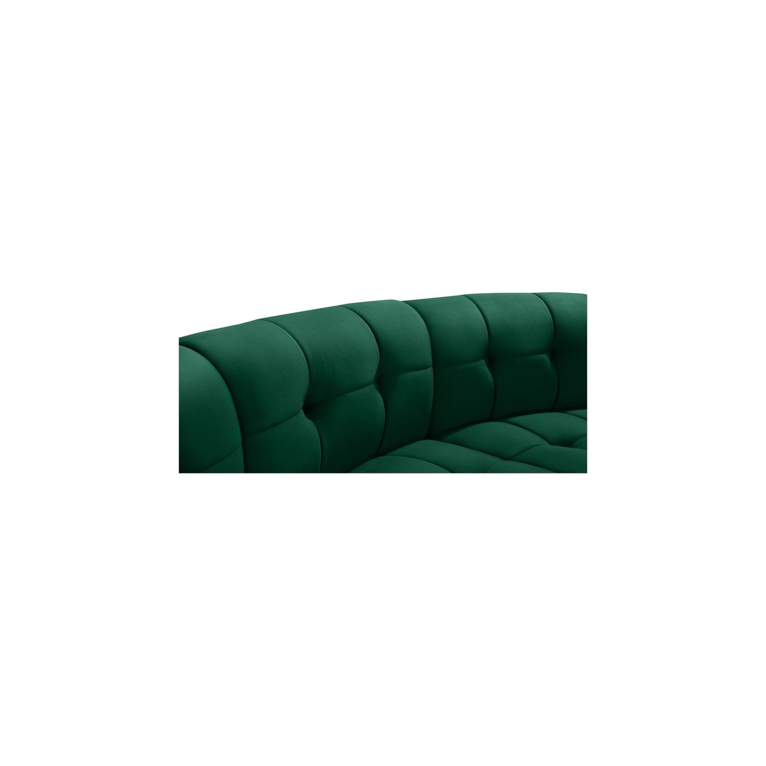 Meridian Furniture Limitless Green Velvet Modular 5 Piece Sectional