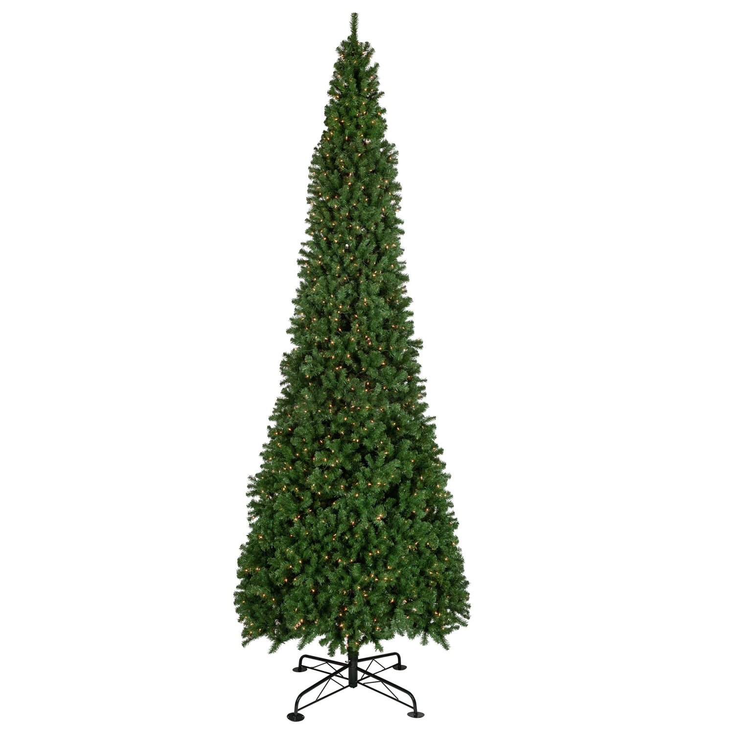 16' Pre-Lit Pendleton Spruce Slim Artificial Christmas Tree, Clear Lights