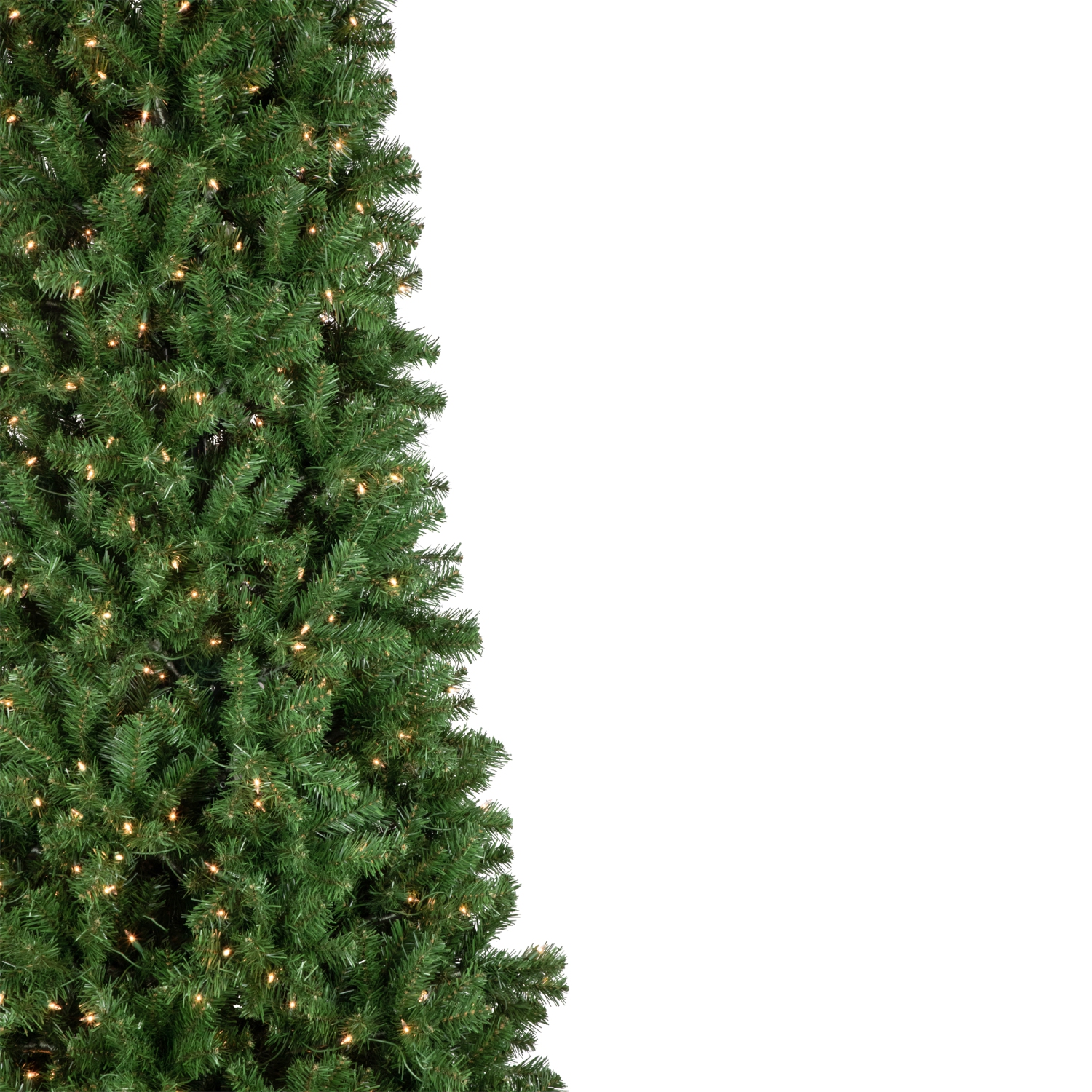 16' Pre-Lit Pendleton Spruce Slim Artificial Christmas Tree, Clear Lights