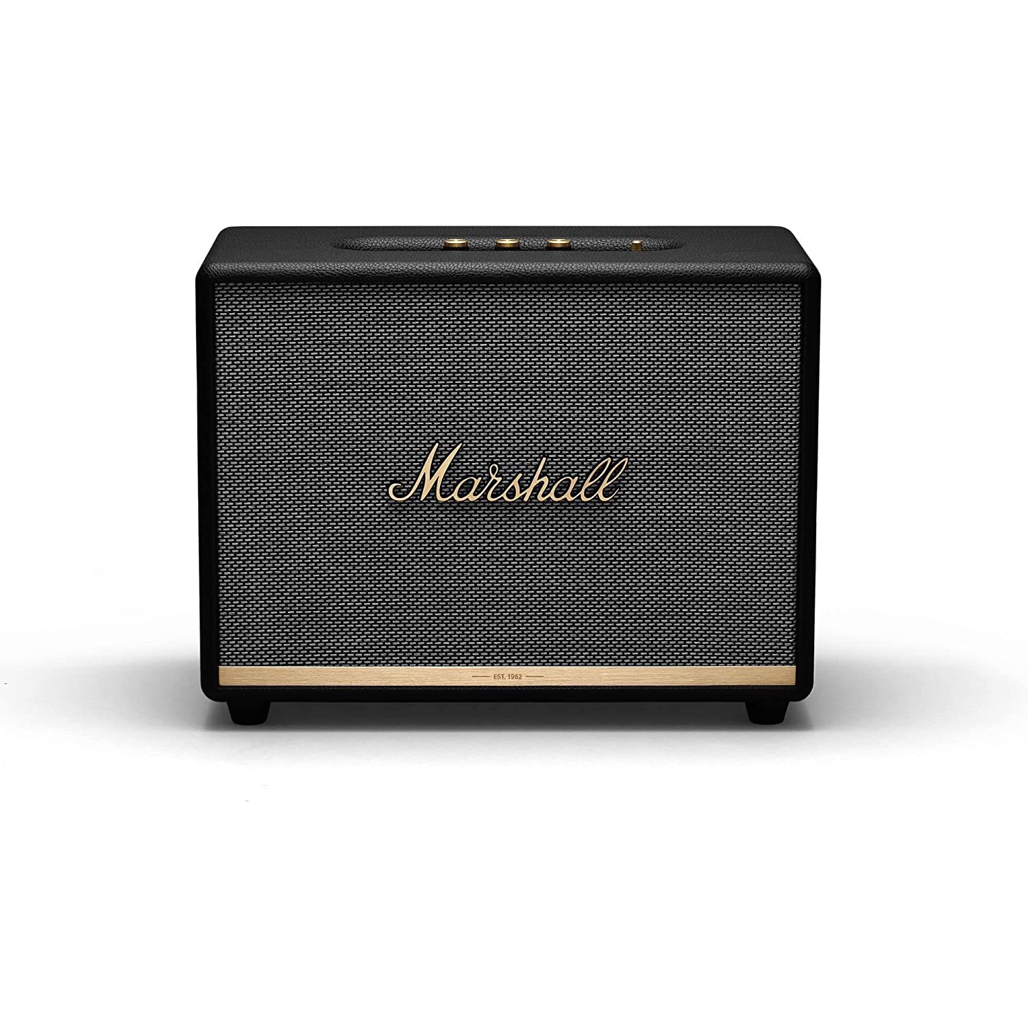 Remis à neuf - haut-parleur Bluetooth sans fil Woburn II de Marshall (noir) - remis à neuf