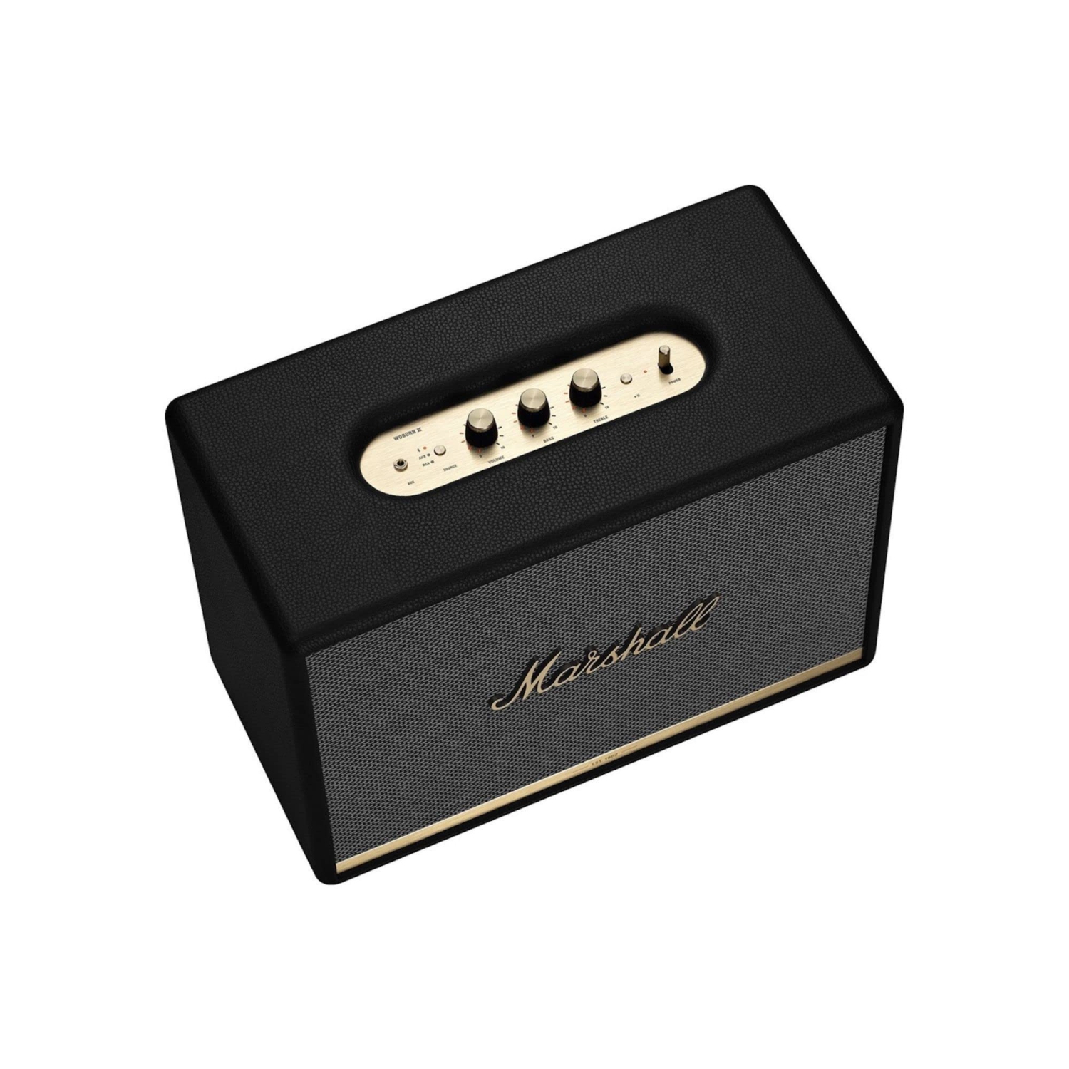 Remis à neuf - haut-parleur Bluetooth sans fil Woburn II de Marshall (noir) - remis à neuf