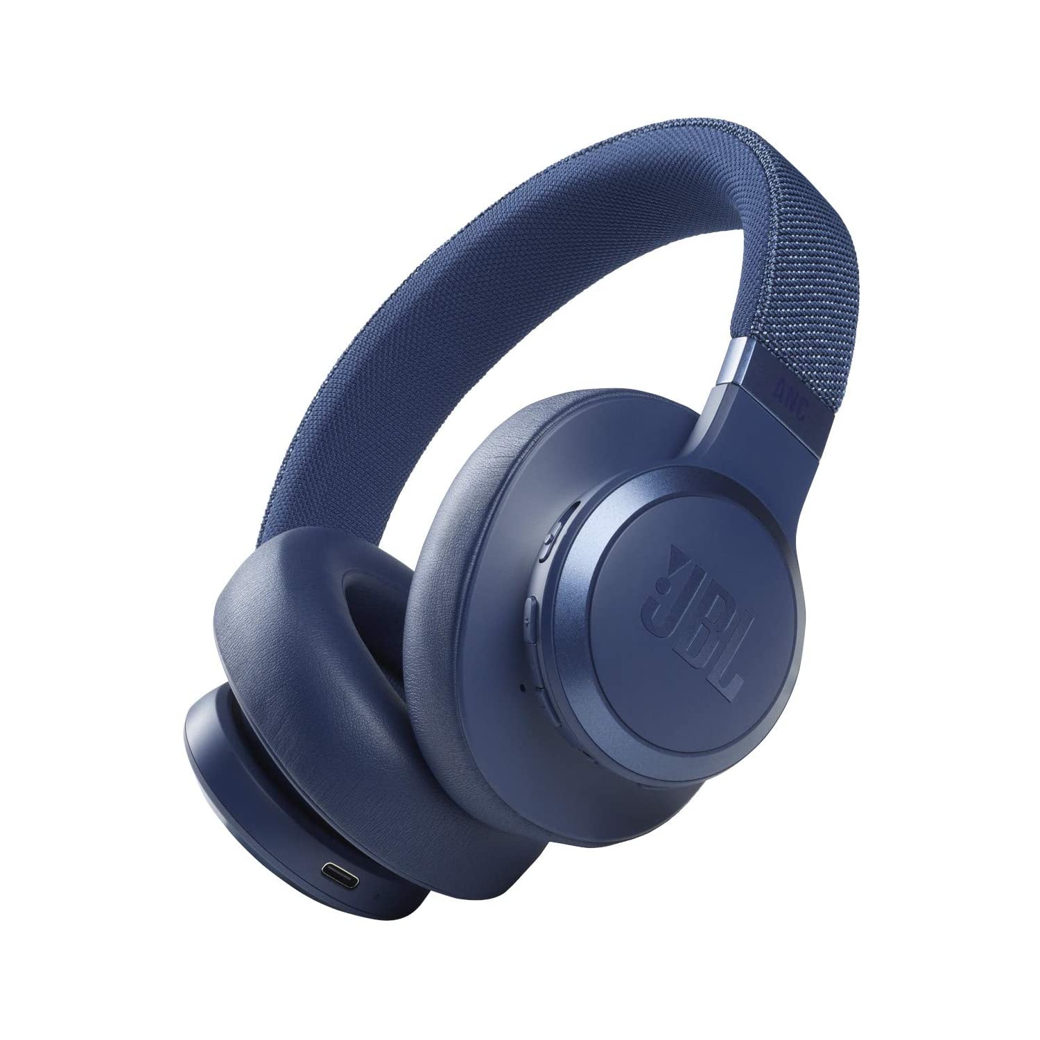 Remis à neuf - Casque d'écoute Bluetooth sans fil à suppression du bruit Live 660NC de JBL - Bleu