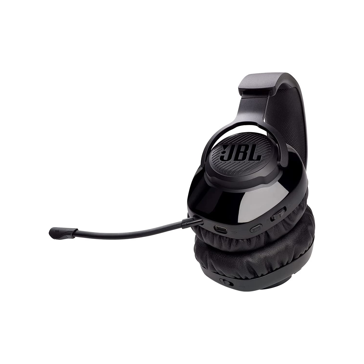 Remis à neuf - Casque de jeu sans fil pour PC Quantum 350 de JBL avec micro à perche amovible - Noir