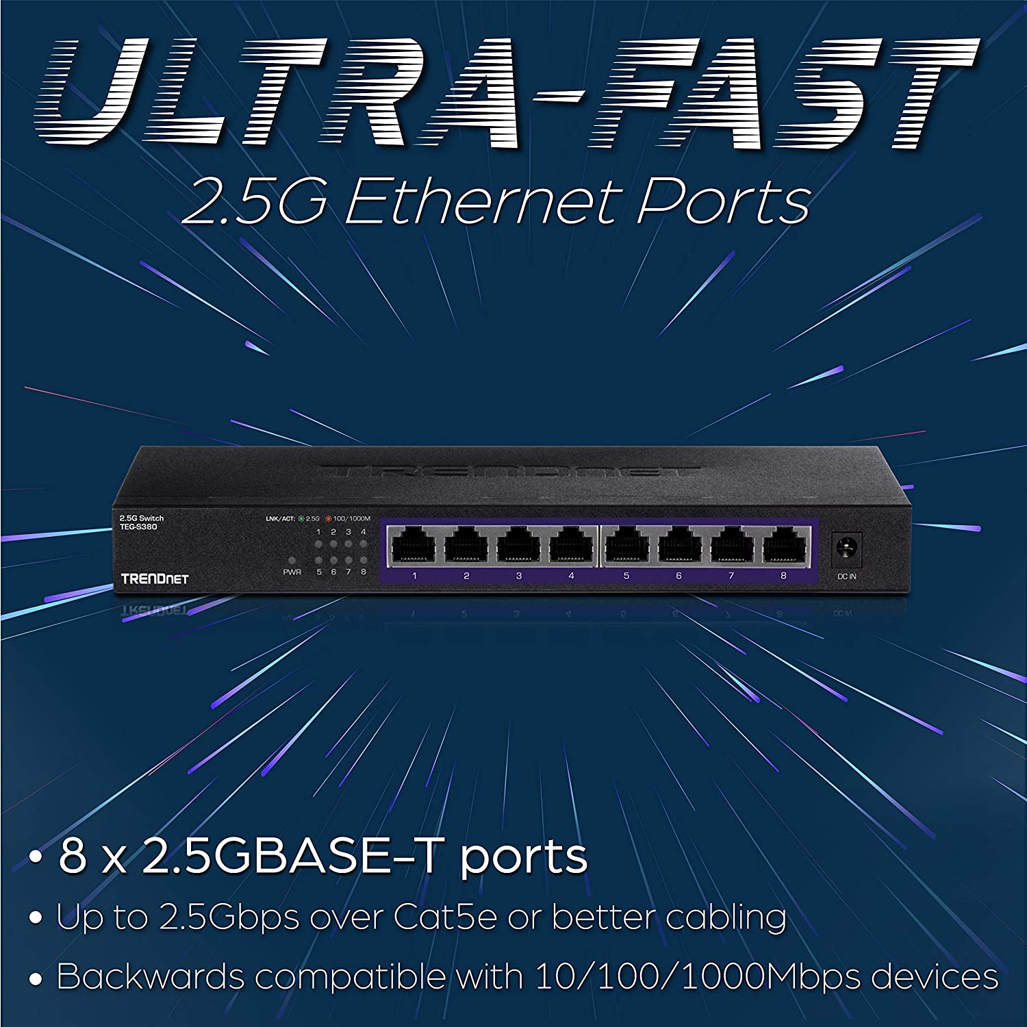 TRENDnet 8-Port Unmanaged 2.5G Switch