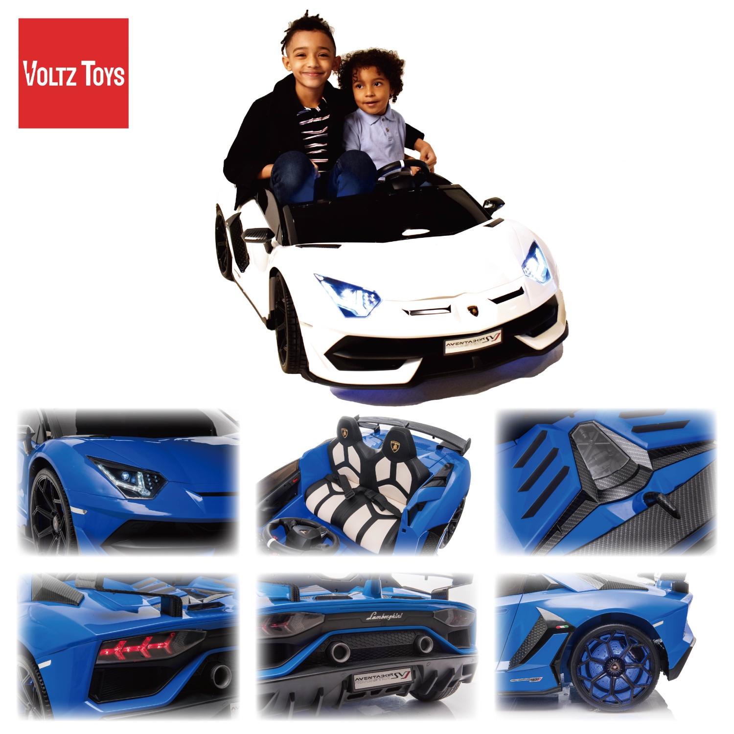 2 Seater Licensed 24V Lamborghini Aventador SVJ Drifter Electric Kids' Ride-On Car with DRIFT FUNCTION - Pink