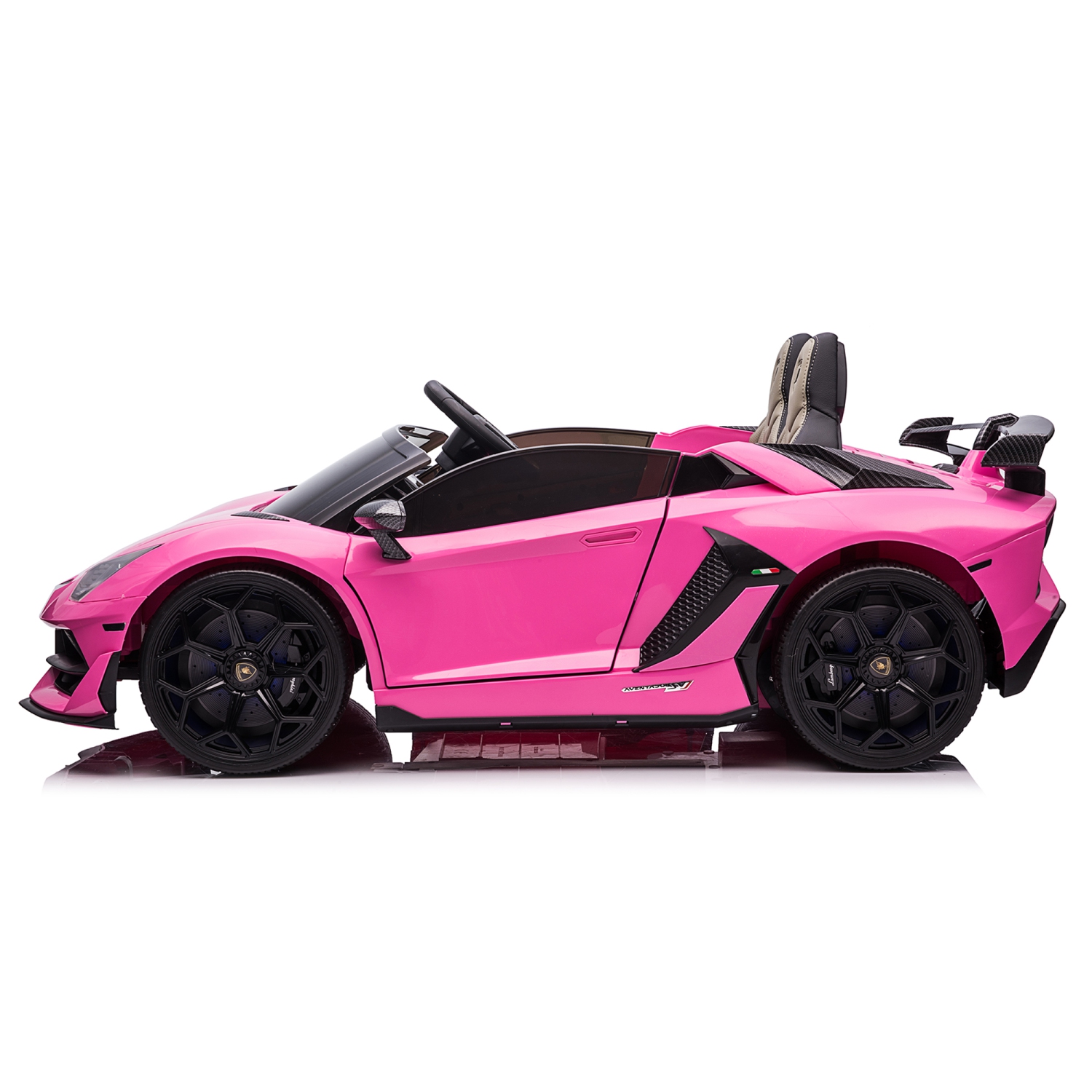 2 Seater Licensed 24V Lamborghini Aventador SVJ Drifter Electric Kids' Ride-On Car with DRIFT FUNCTION - Pink