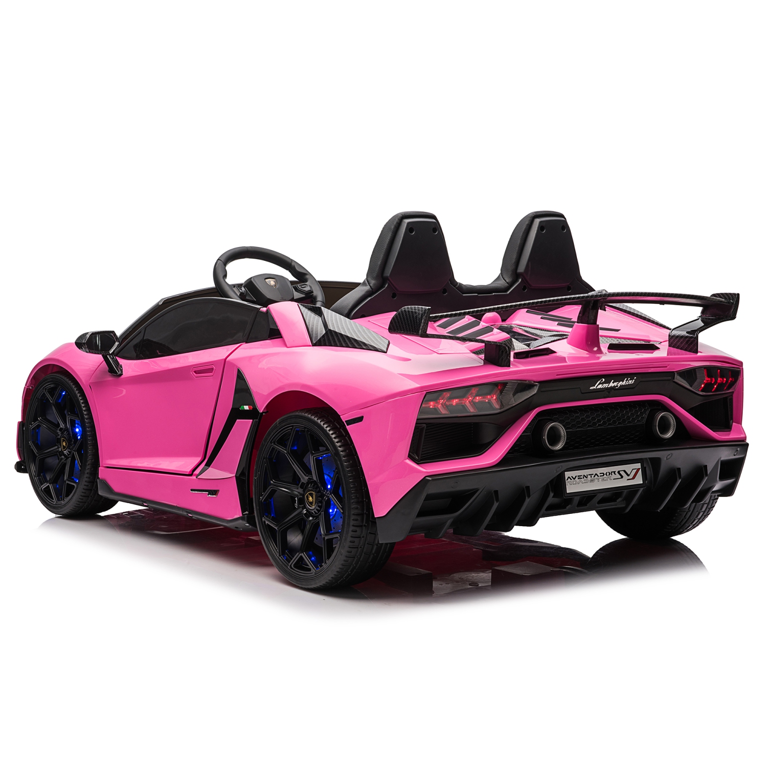 2 Seater Licensed 24V Lamborghini Aventador SVJ Drifter Electric Kids' Ride-On Car with DRIFT FUNCTION - Pink