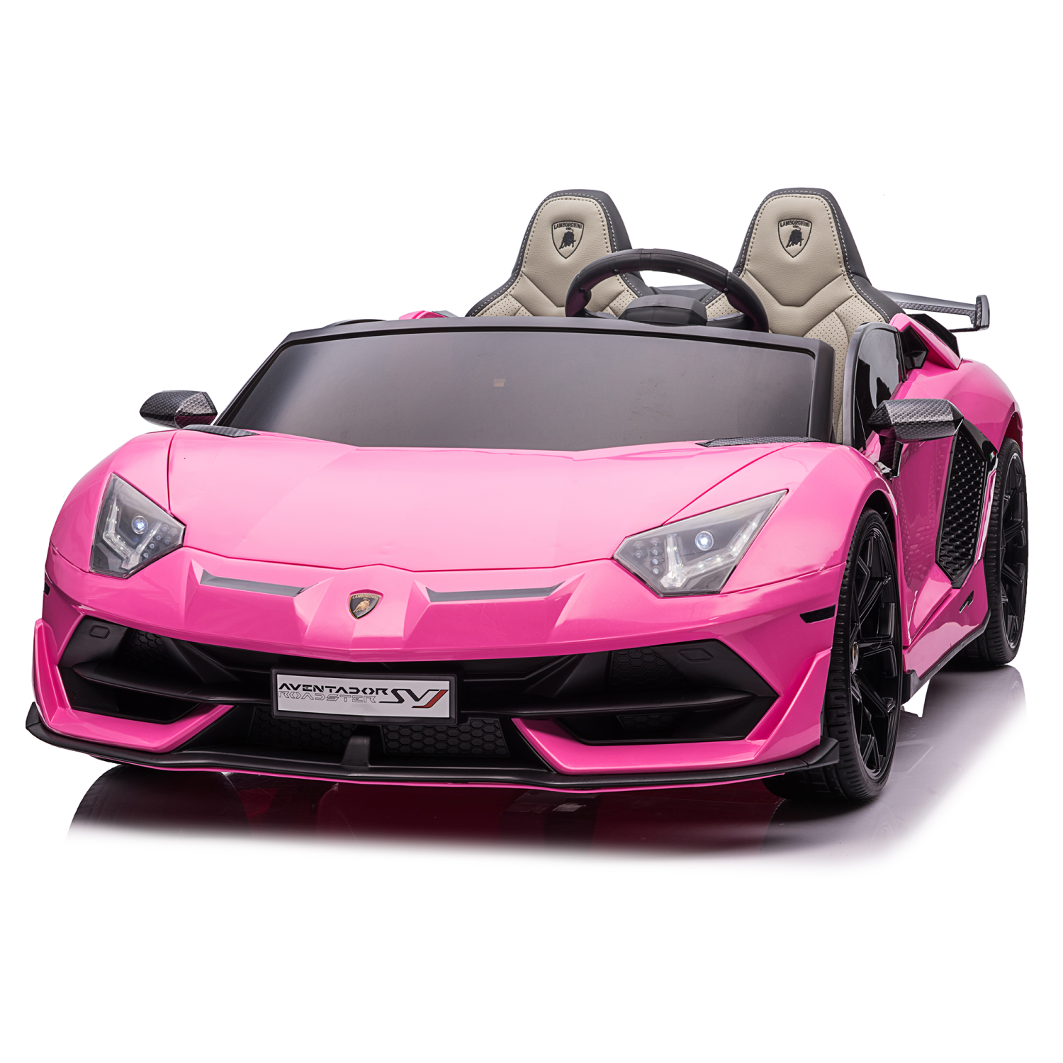 2 Seater Licensed 24V Lamborghini Aventador SVJ Drifter Electric Kids' Ride-On Car with DRIFT FUNCTION - Pink