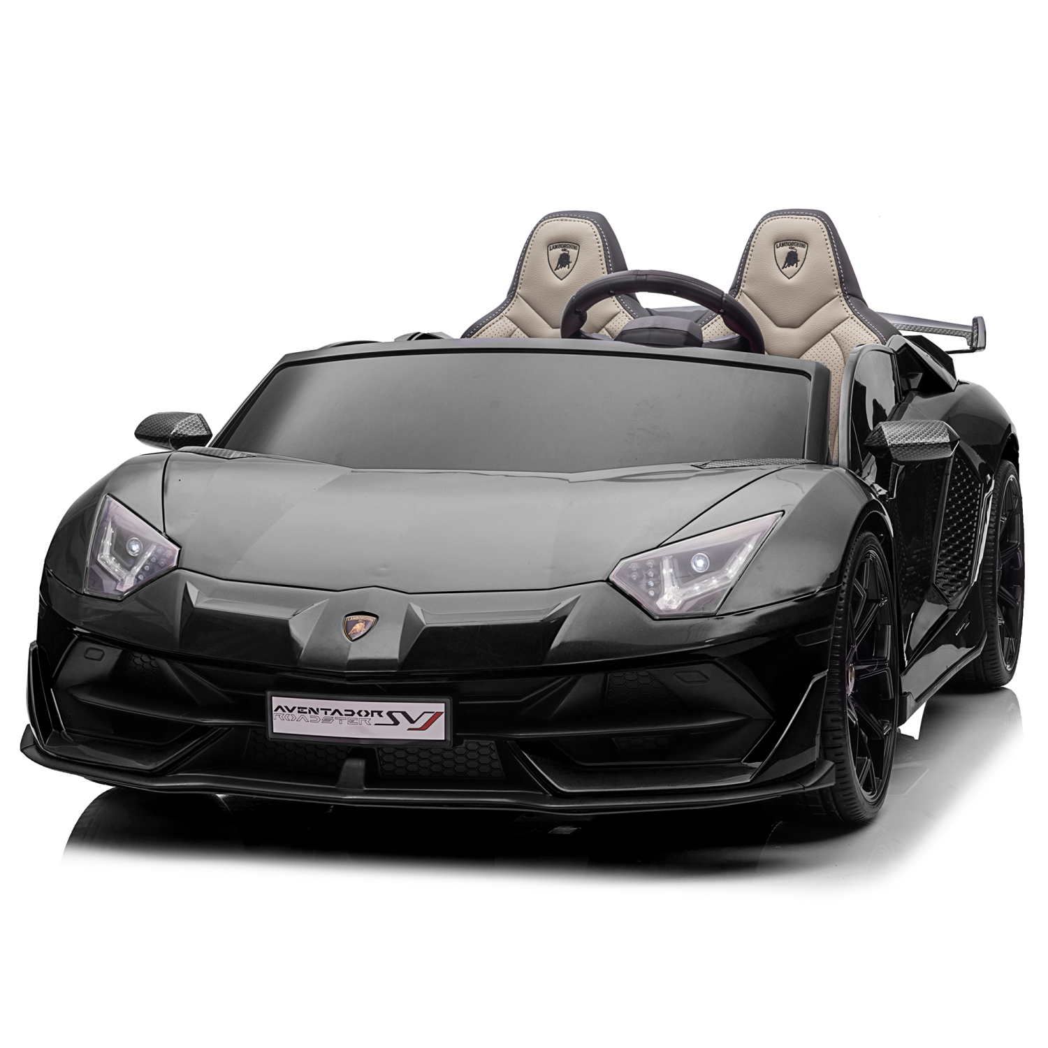 2 Seater Licensed 24V Lamborghini Aventador SVJ Drifter Electric Kids' Ride-On Car with DRIFT FUNCTION - Black