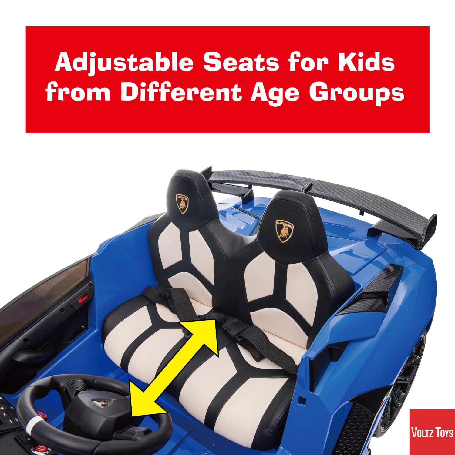 2 Seater Licensed 24V Lamborghini Aventador SVJ Drifter Electric Kids' Ride-On Car with DRIFT FUNCTION - Black