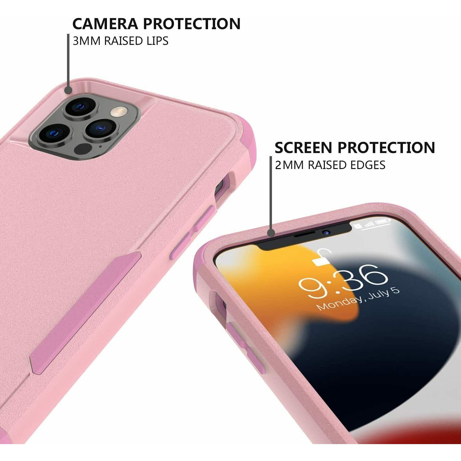Étui SuperShield pour iPhone 14 Pro Max Adventure : Libérez la protection suprême – Rose