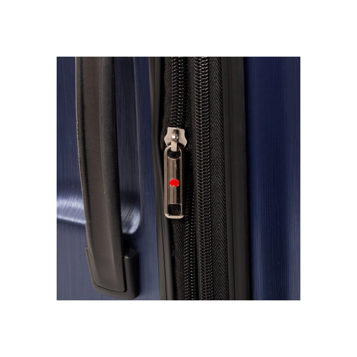 Delsey Chrometec Hardside Spinner Suitcase 3 Pcs Luggage Set-silver