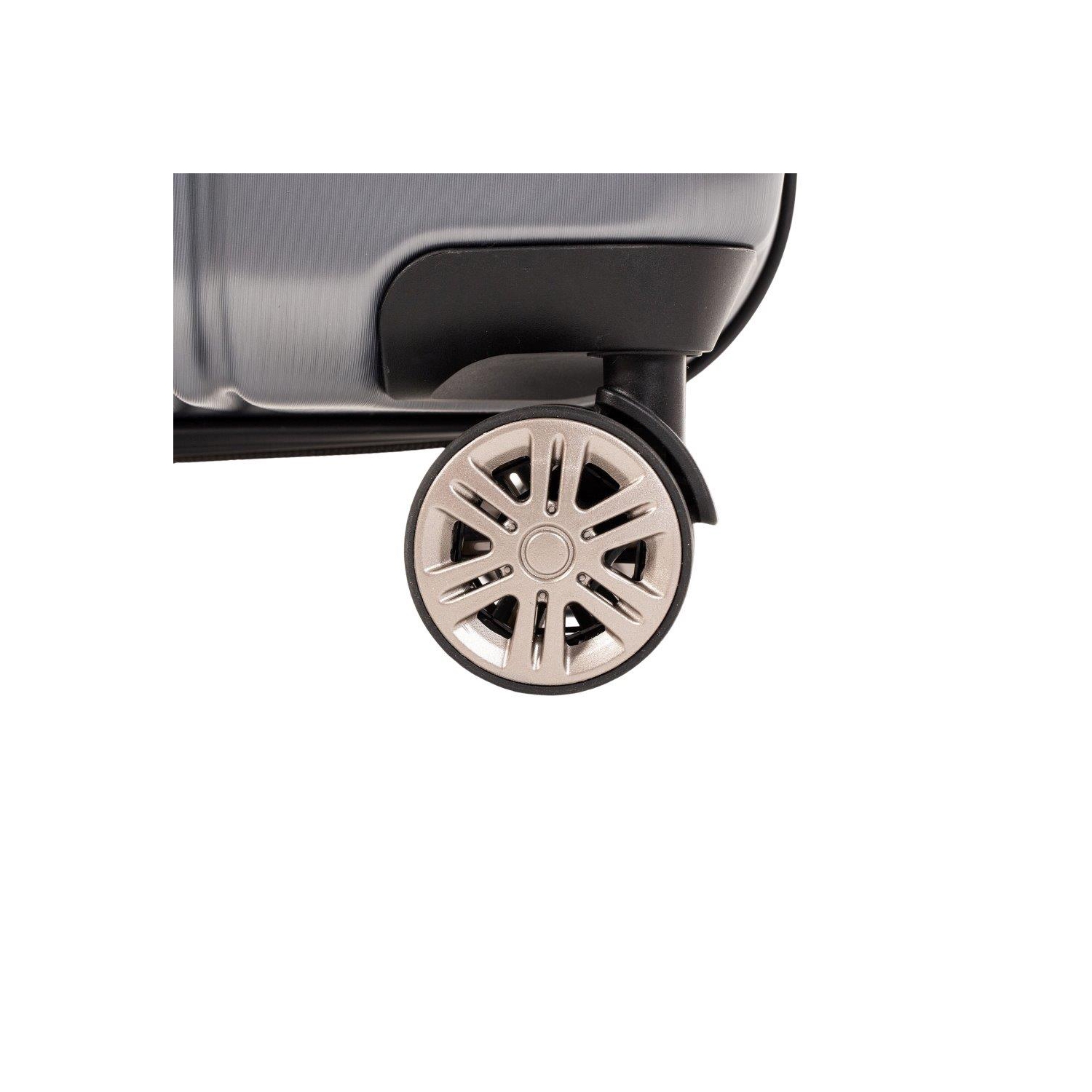 Ensemble de 3 valises rigides à roulettes pivotantes Chrometec de Delsey - Bleu