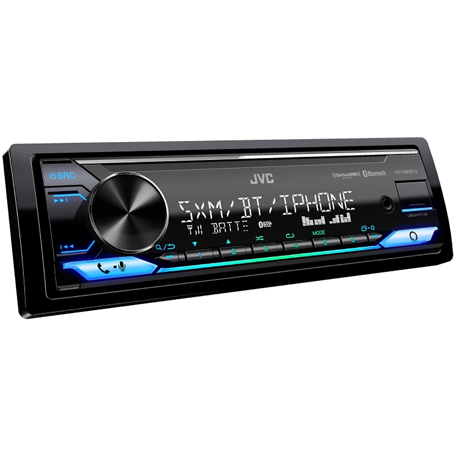 JVC KD-X380BTS - Radio/Récepteur Multimédia Numérique, Bluetooth, Pour Voiture, Noir