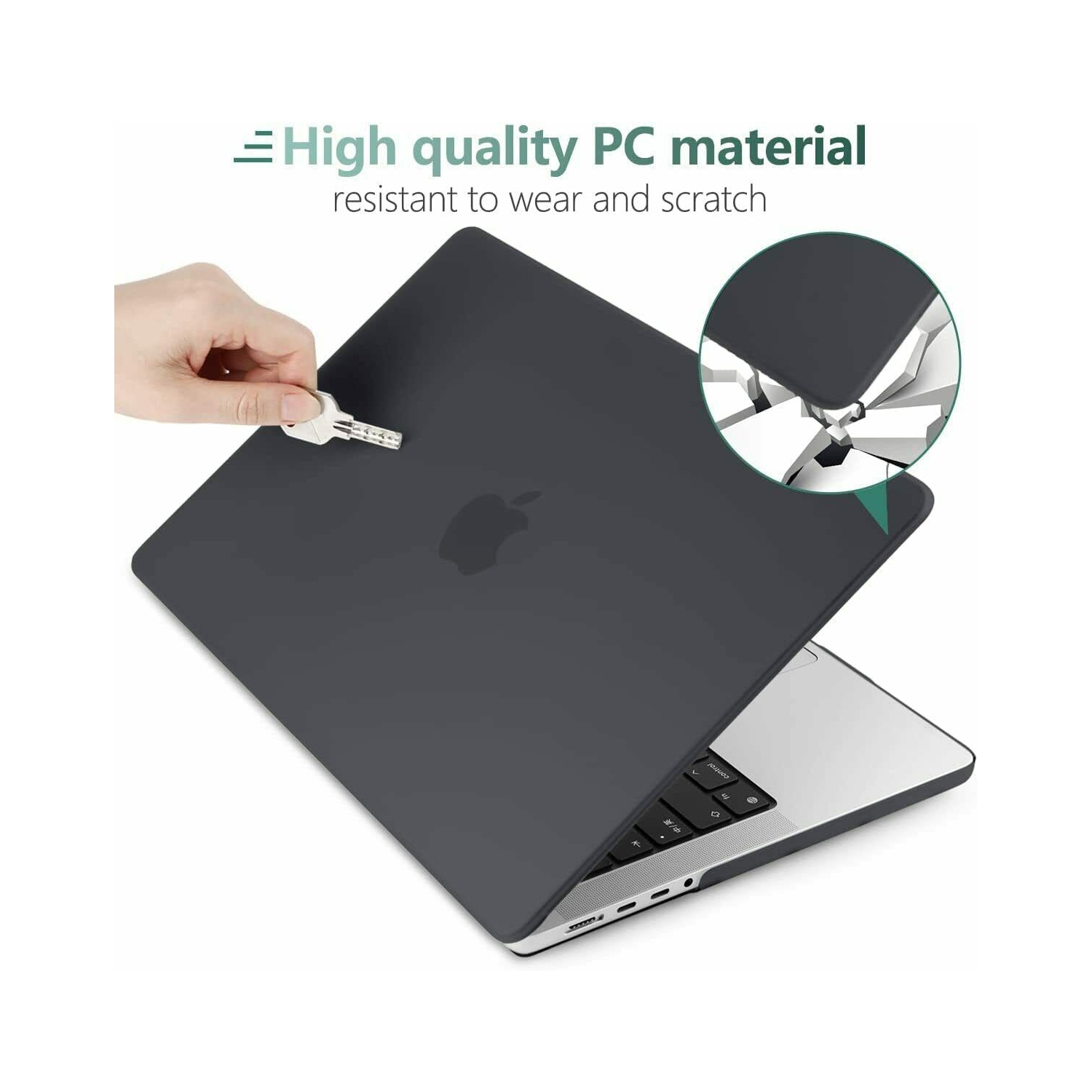 Black Matte Rubberized Hard Case Cover For Apple MacBook Air Pro 13" 14" 15" 16"