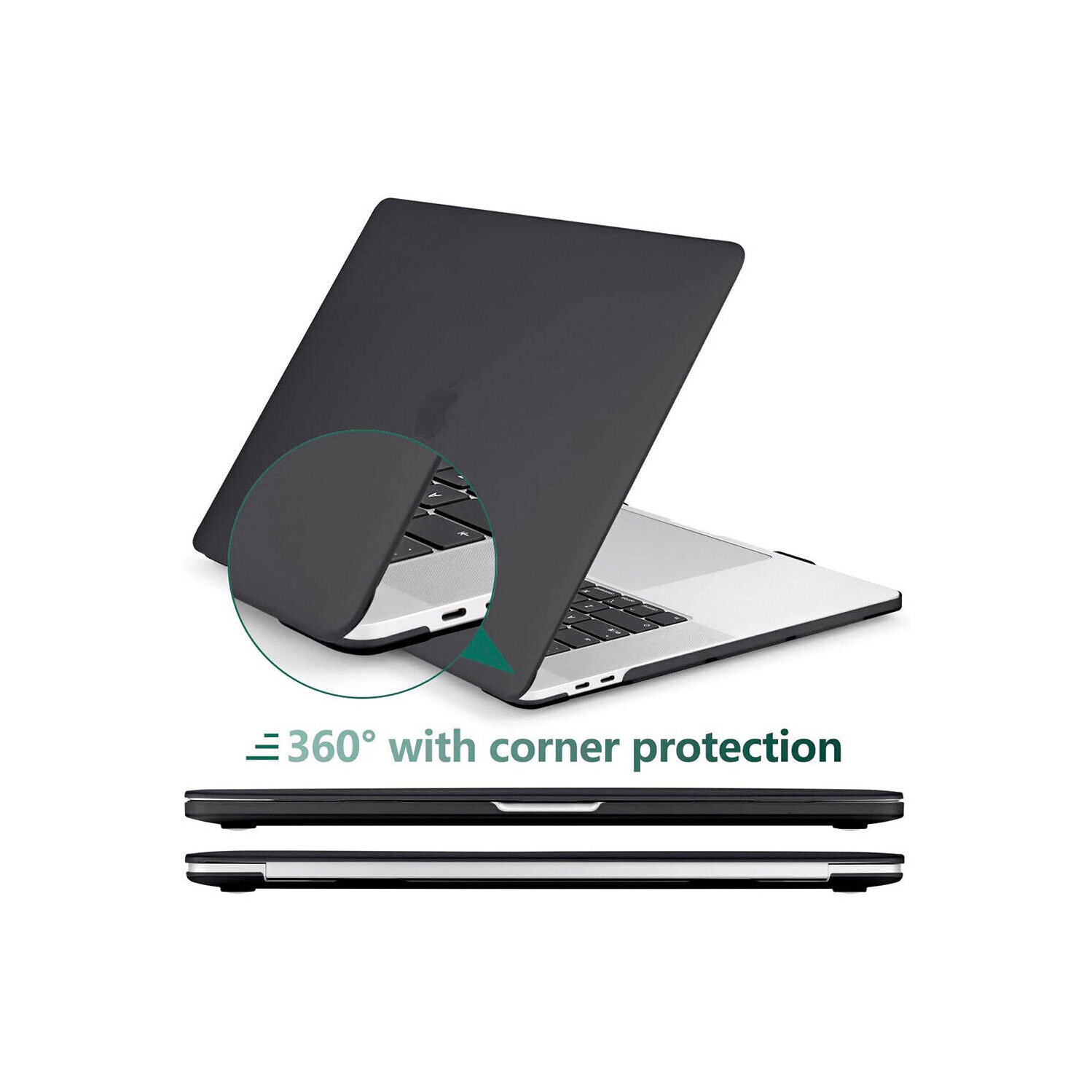 Smooth Matte Black Hard Case for Older Version MacBook Pro 15" A1398 with Retina