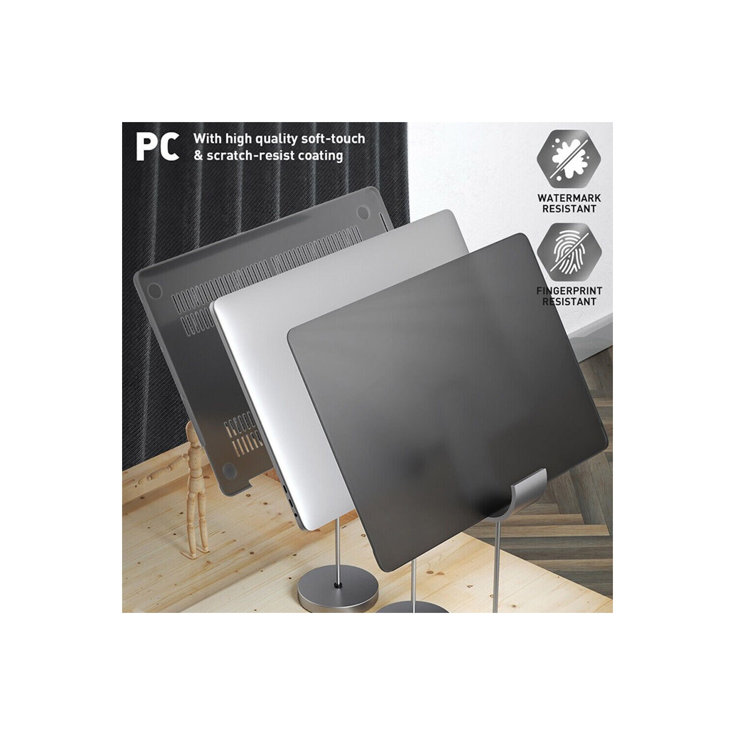 Smooth Matte Black Hard Case for Older Version MacBook Pro 15" A1398 with Retina