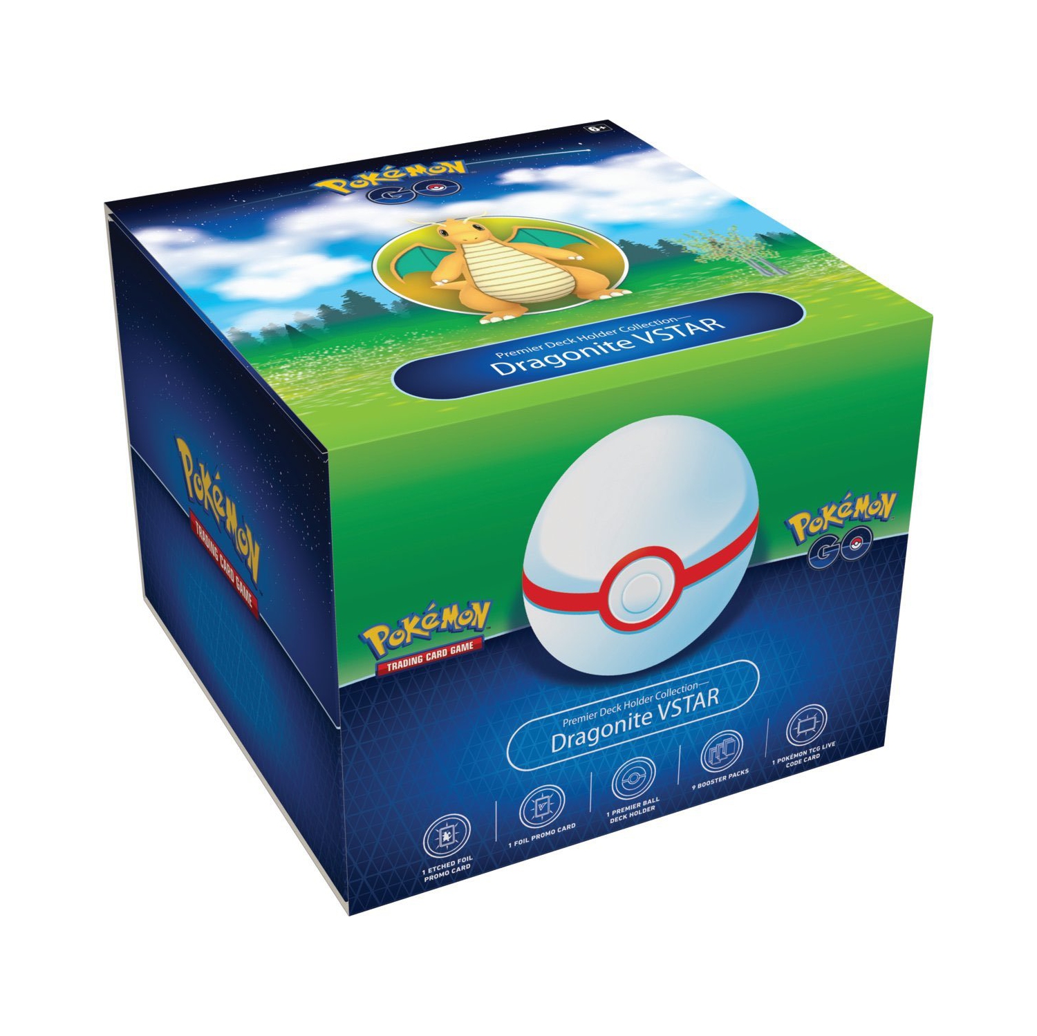 Pokemon Go Premium Deck Holder: Dragonite VSTAR Deck Box