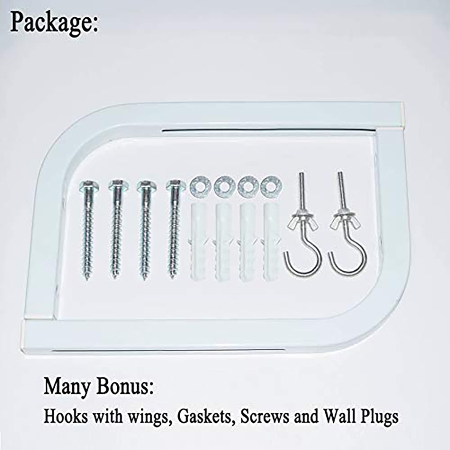 Support pour écran de projection, support en L pour écran de projection, 11 po de plus, support mural long, ajustable avec crochet, écran à spectre