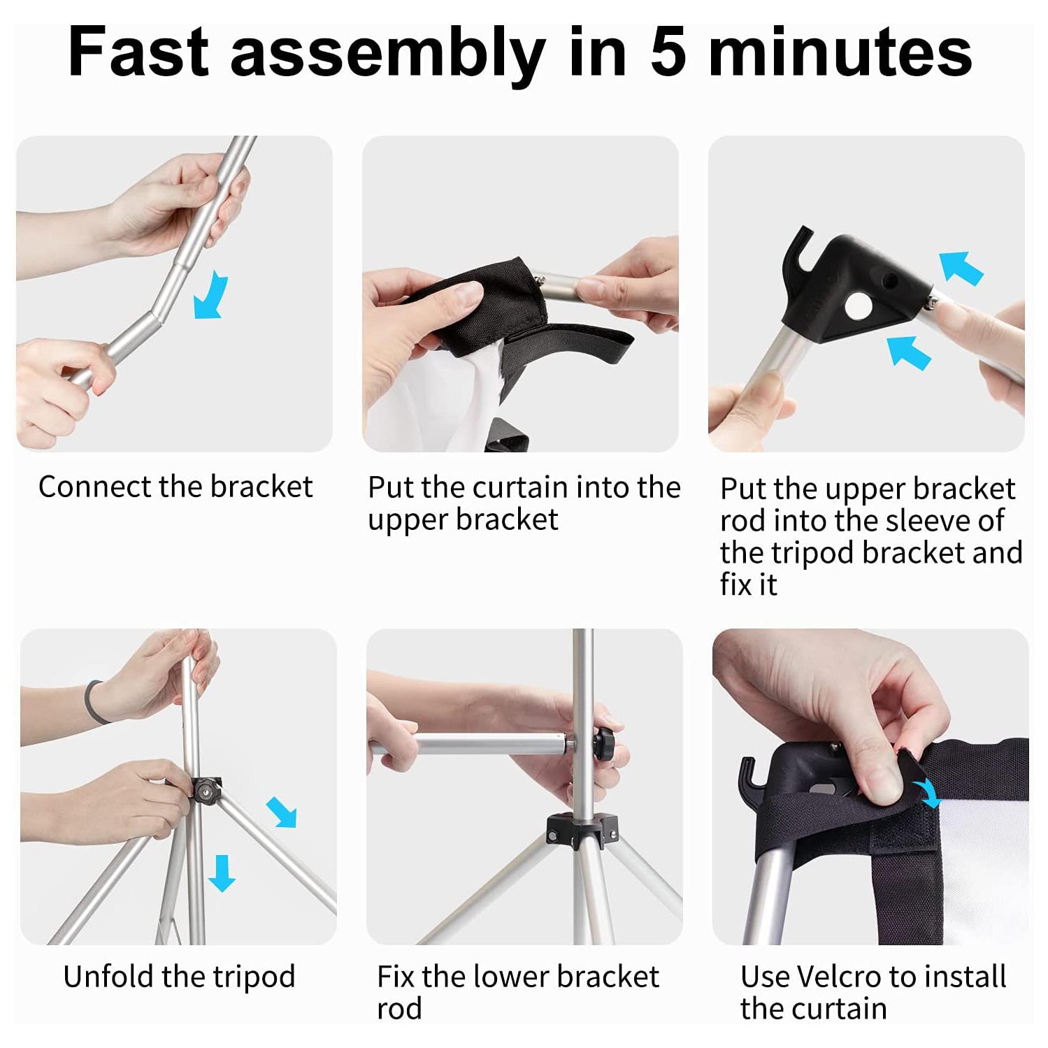 Outdoor Indoor Projector Screen with Stand Foldable Portable Movie Screen 100 inch Full-Set Bag for Home Theater Camping and Recreational Events