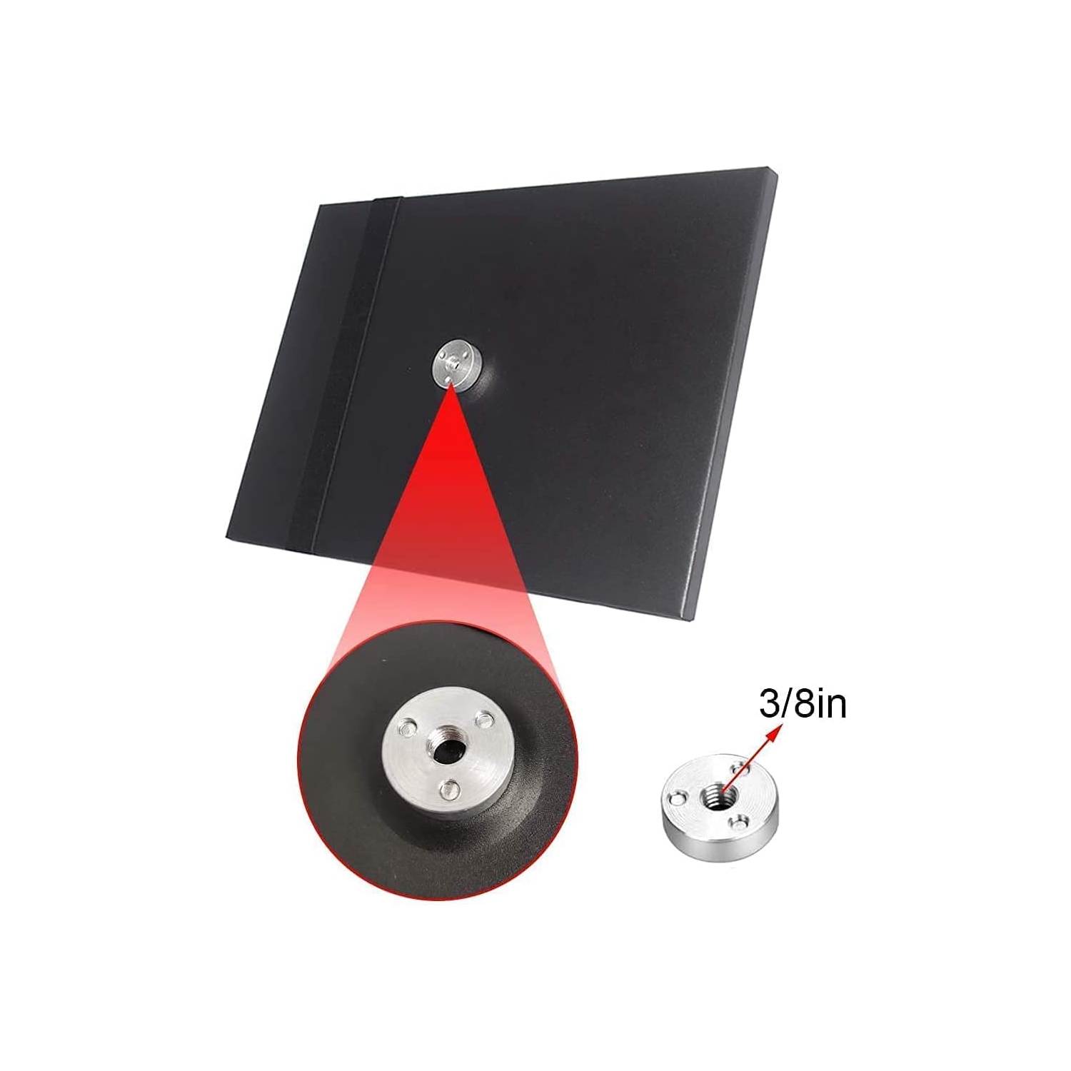 Projector Tray, 11x16inch Laptop Tray Platform Holder Pallet for 3/8' or 1/4' Screw Tripod Stand Mount Widely Use in Meeting Rooms,Studio, Outdoor,