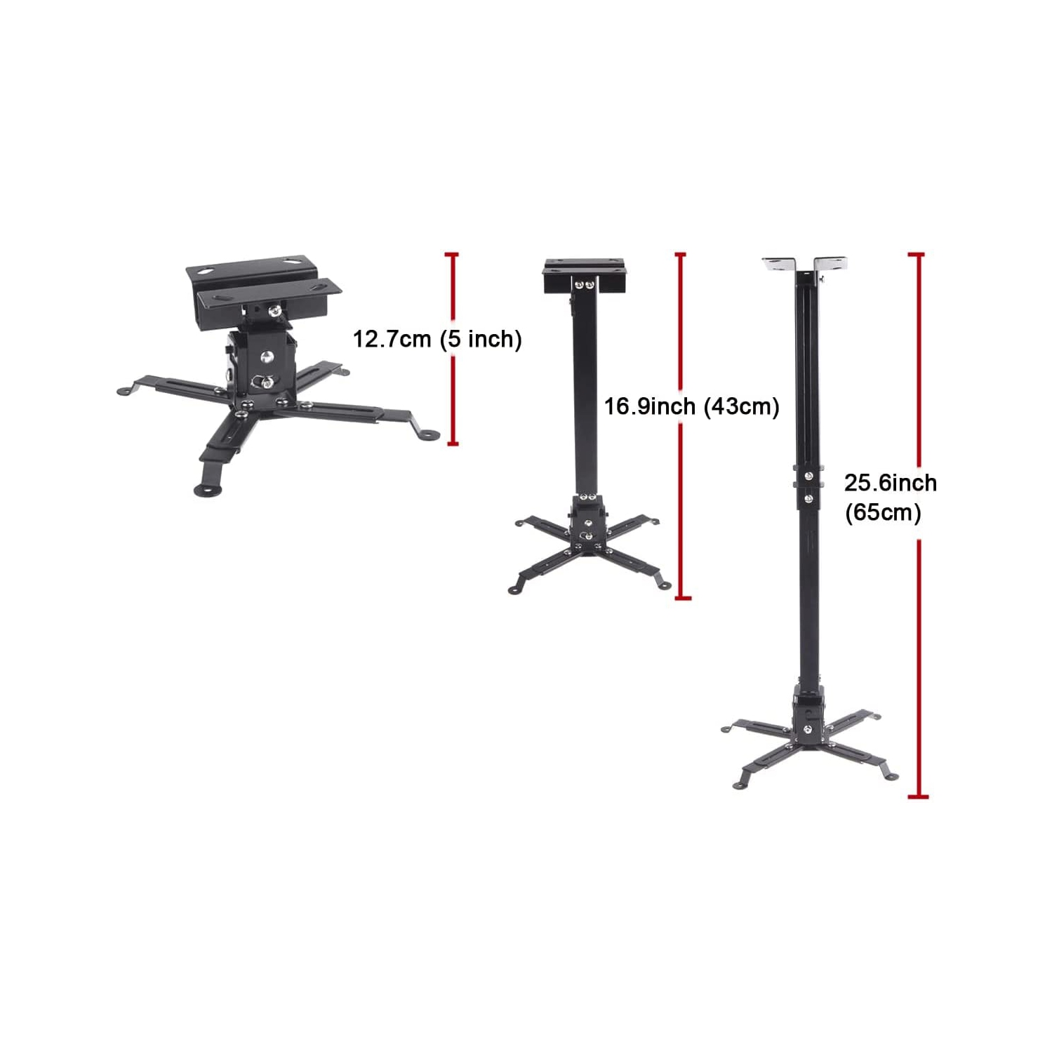 Support de plafond inclinable et extensible universel pour projecteur DLP