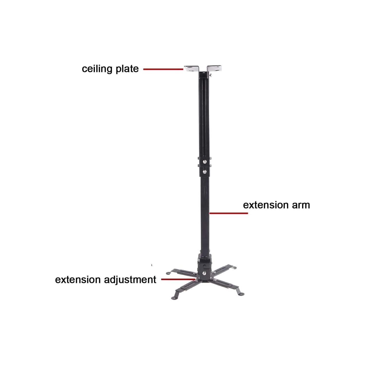 Support de plafond inclinable et extensible universel pour projecteur DLP