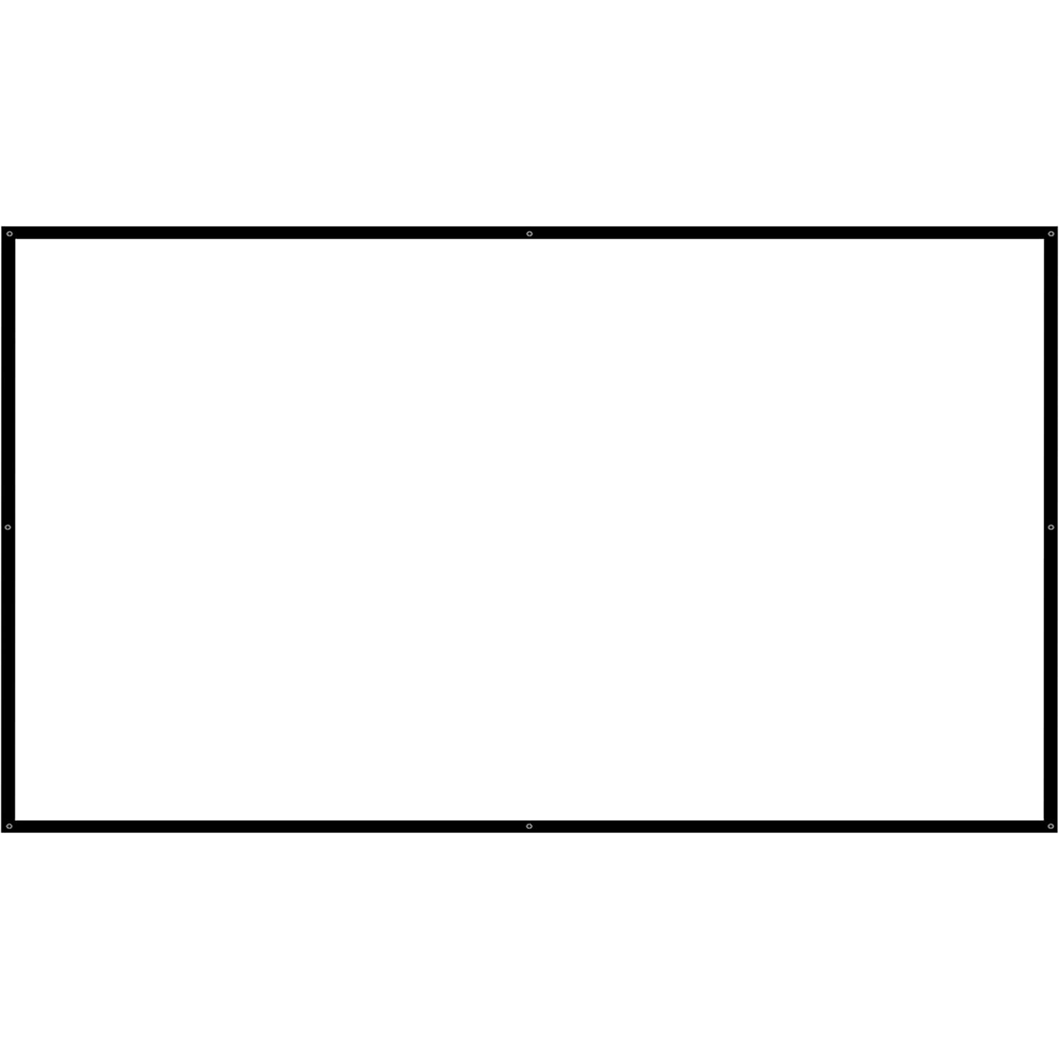 Portable Home Theater Projector Screen [100'] Foldable Anti-Crease, 16:9 HD Movie Screens Fabric for Indoor and Outdoor Projection and Camping