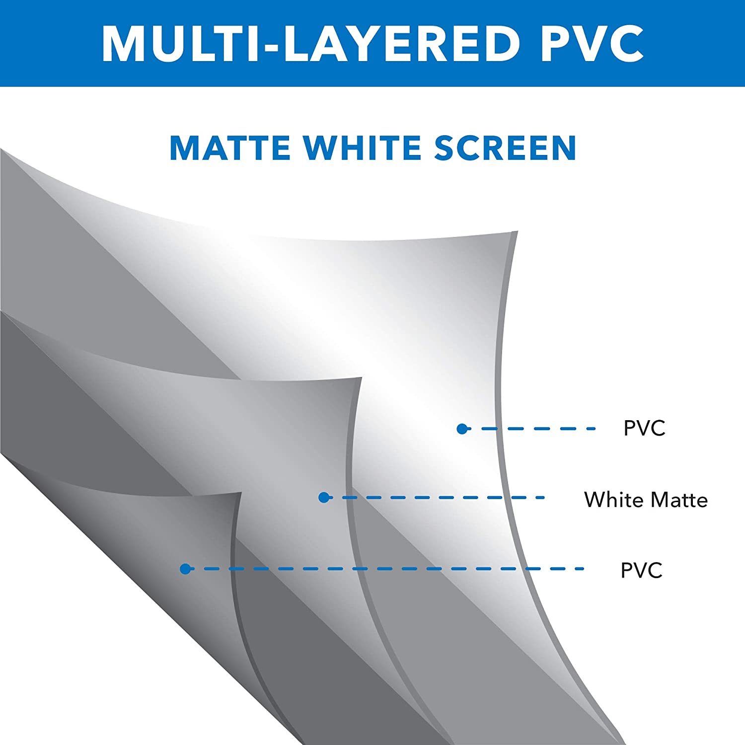 Portable Home Theater Projector Screen [100'] Foldable Anti-Crease, 16:9 HD Movie Screens Fabric for Indoor and Outdoor Projection and Camping