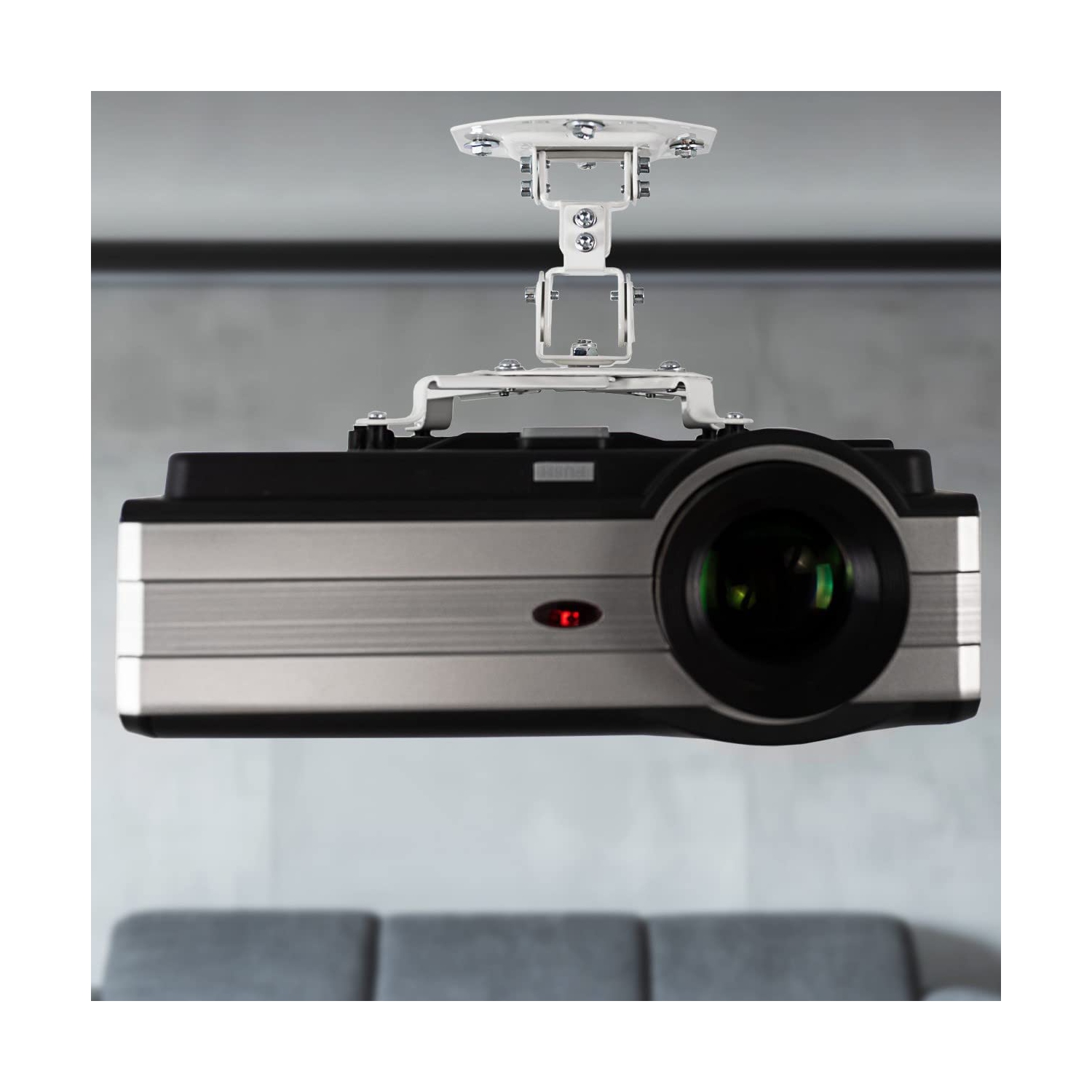 VIVO – Support universel ajustable pour projecteur/bras extensibles pour montage sur projection, blanc, montage VP01W.