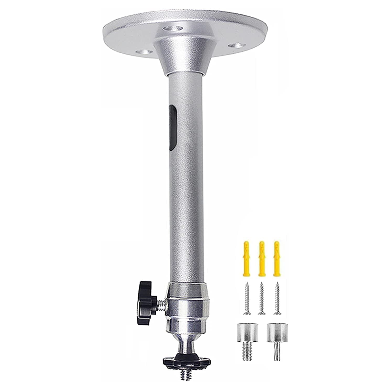 2-Be-Best Universal Projector Ceiling Mount Camera Hanger 360° Rotatable Head 180 ° Tilt Projector Wall Mount with Length 7 in /18 cm Mini Projector