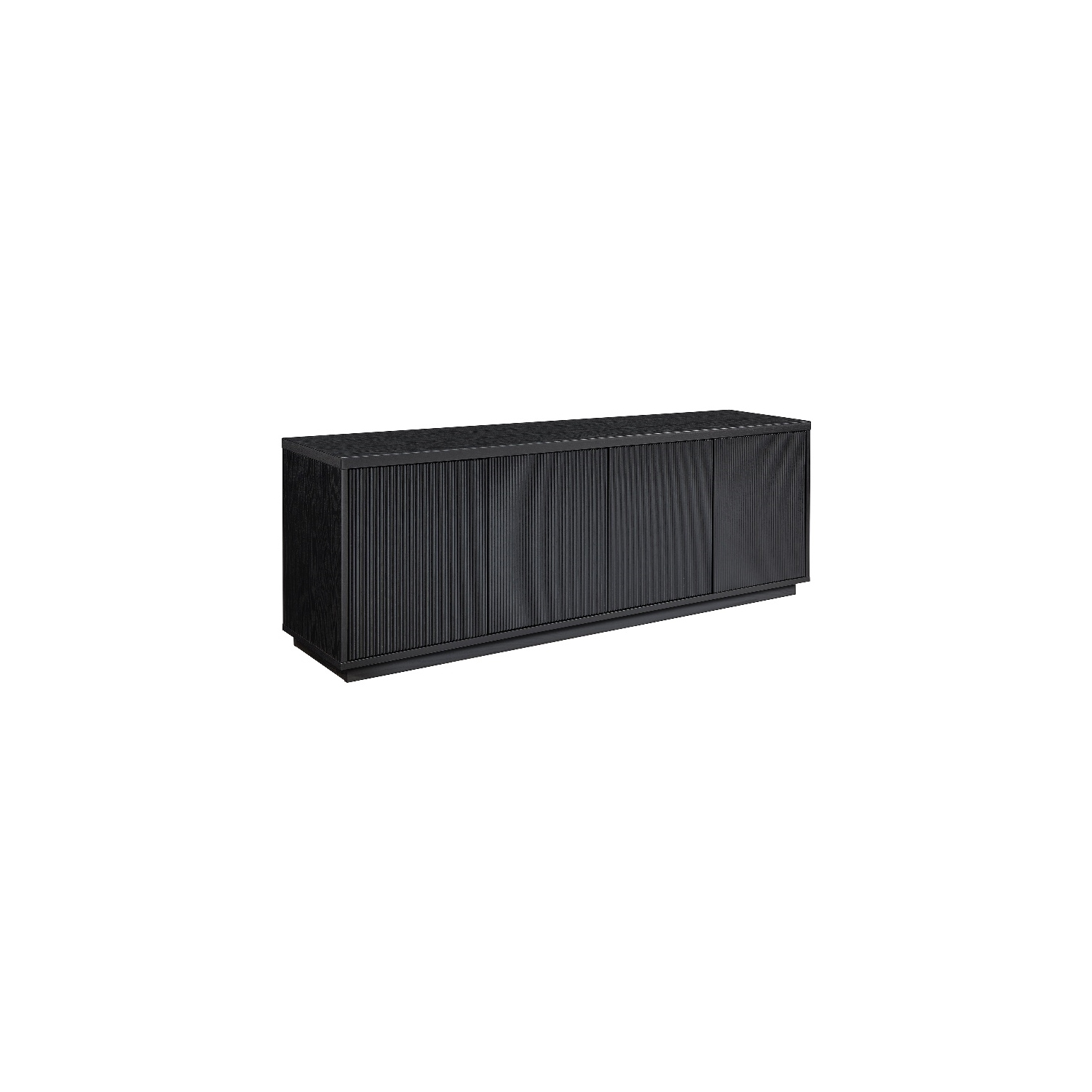 Henn&Hart 70" Black TV Stand