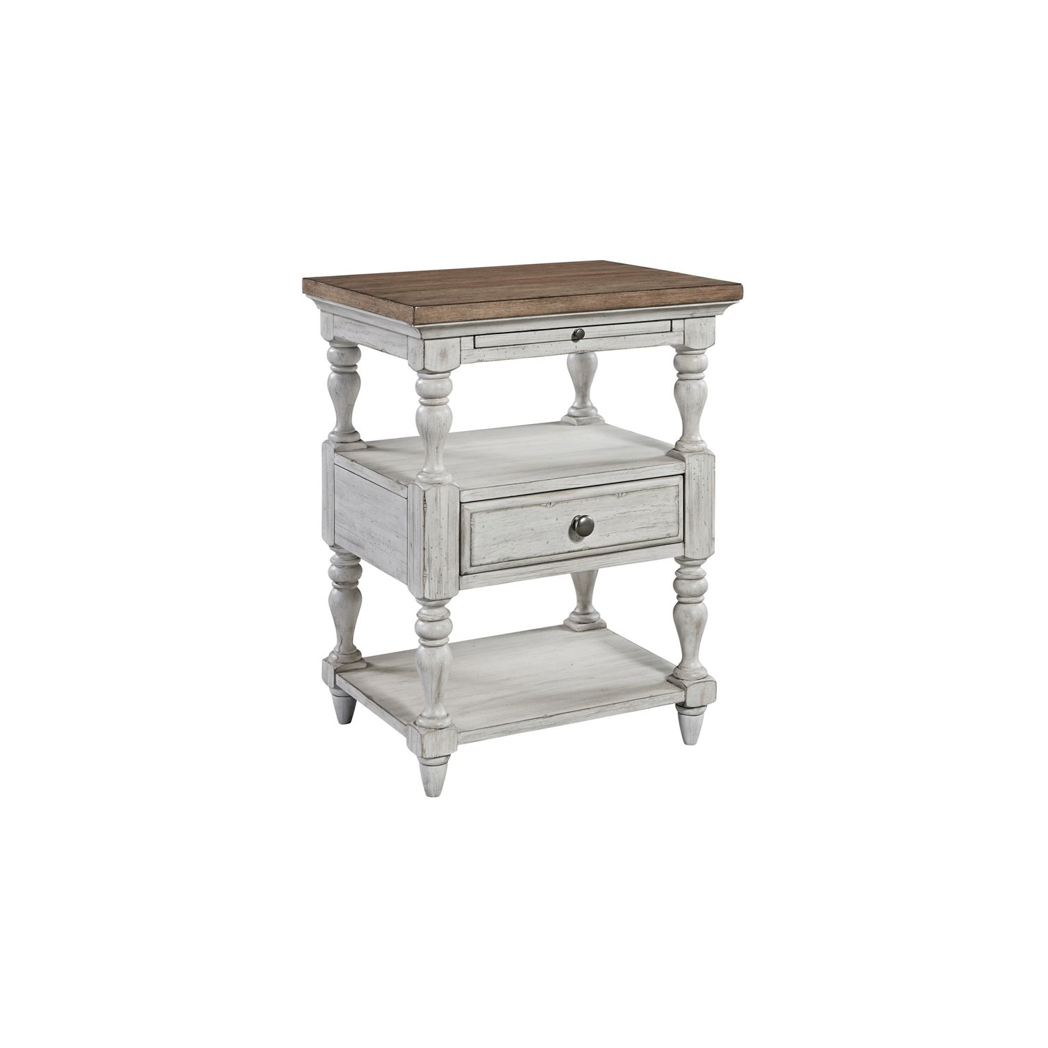 Beaumont Lane 1 Drawer Night Stand in White Oak