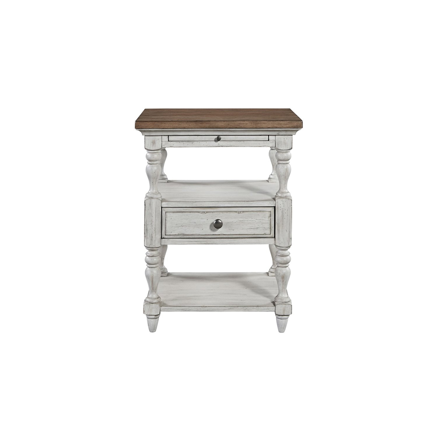 Beaumont Lane 1 Drawer Night Stand in White Oak