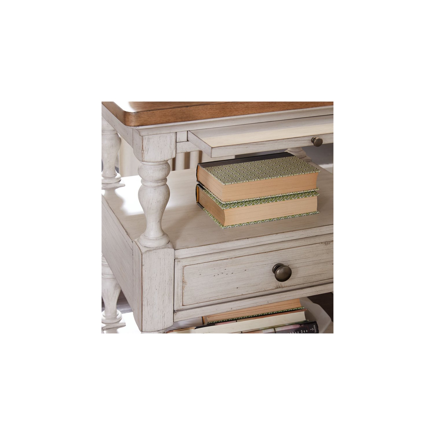 Beaumont Lane 1 Drawer Night Stand in White Oak