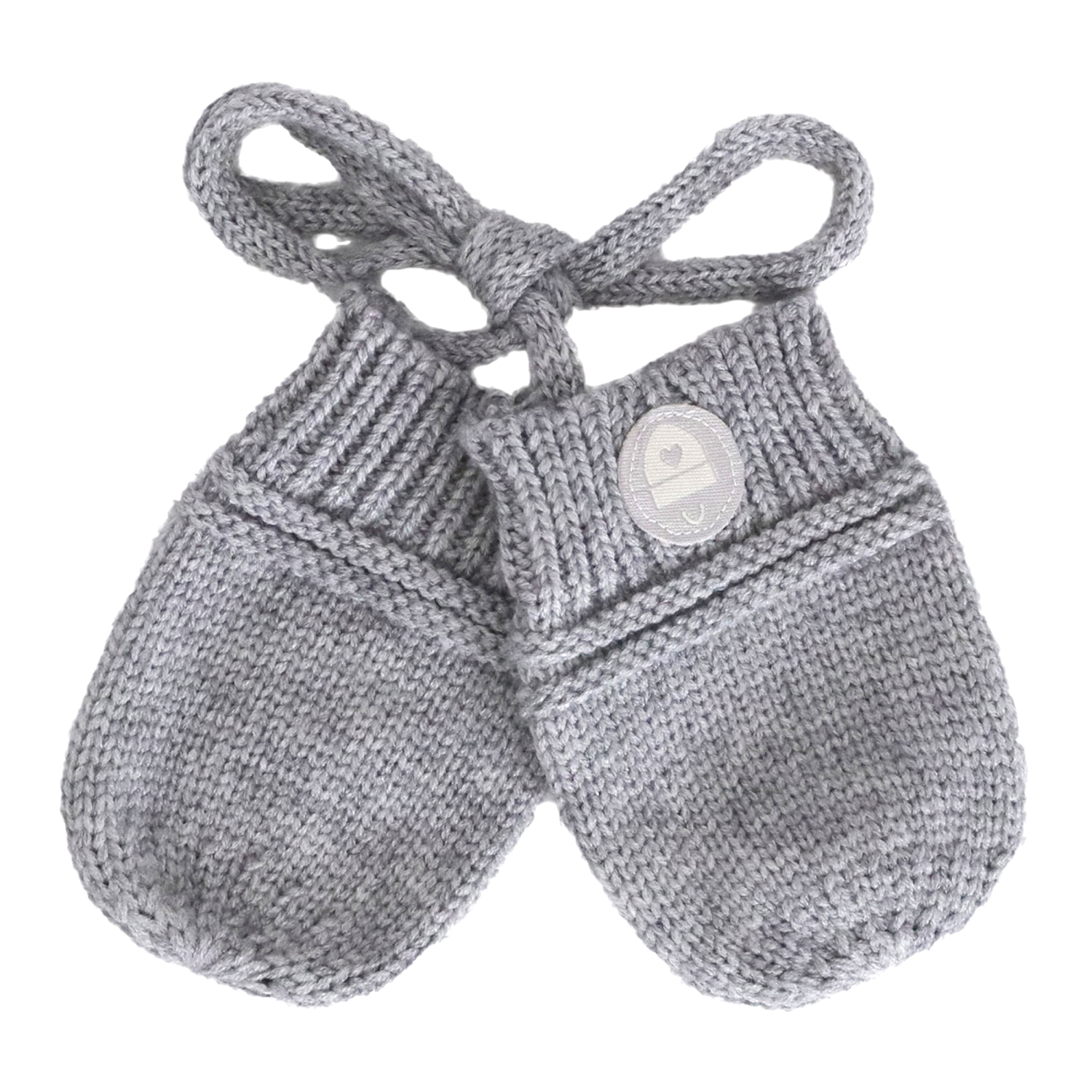 Mon Premier Mitaines en Tricot de Calikids - Gris