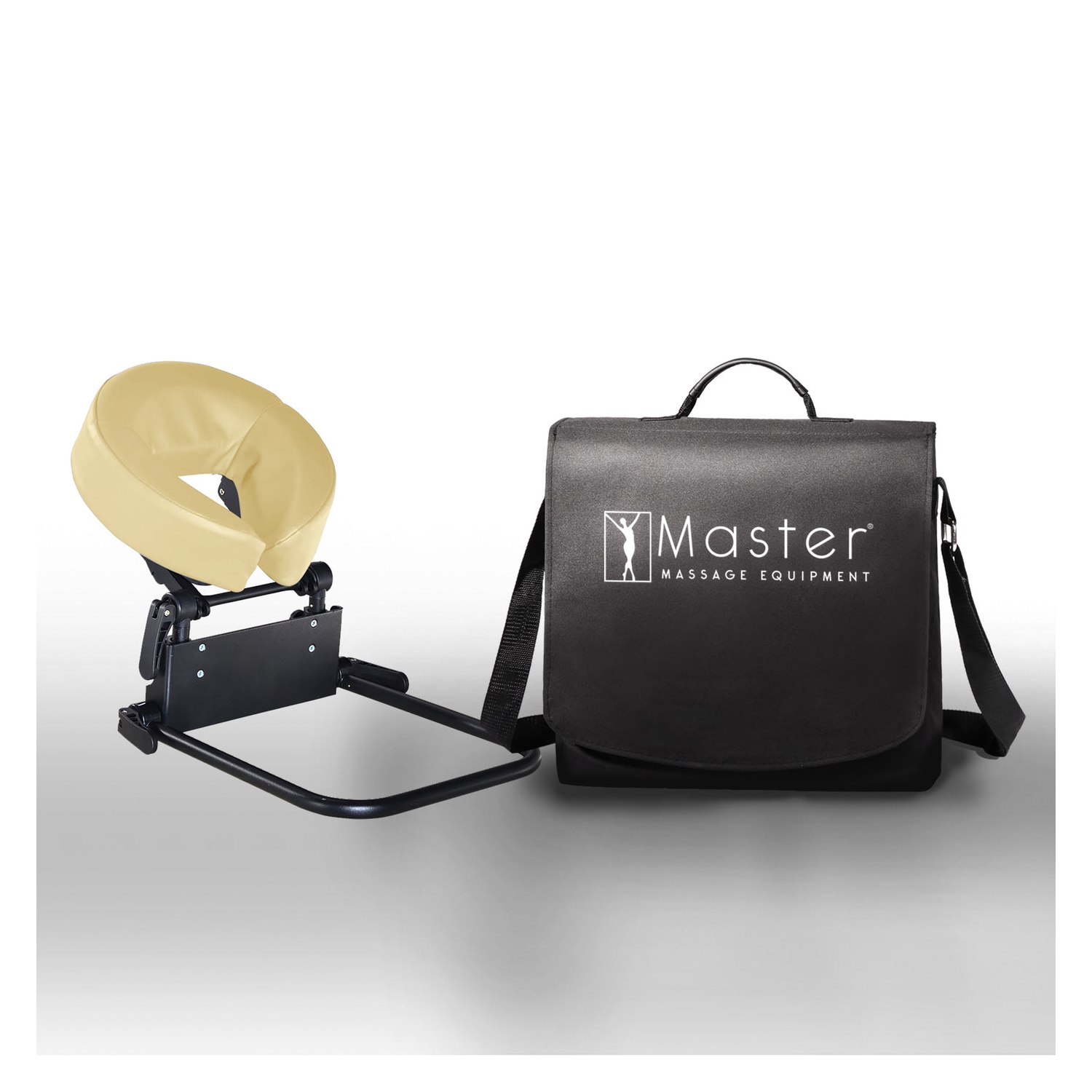 Master Massage Home Mattress Top Massage Kit Adjustable Headrest & Face Cushion, Cream